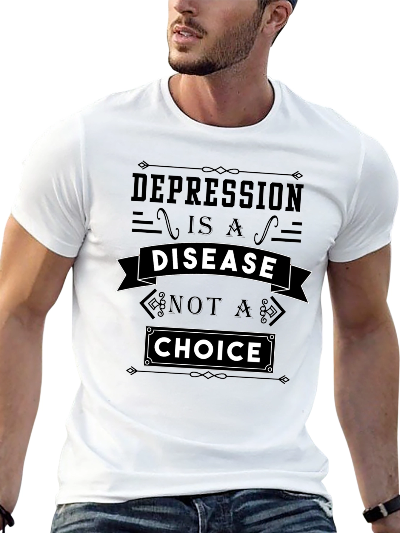 Depression Awareness Tee - Disease Not a Choice