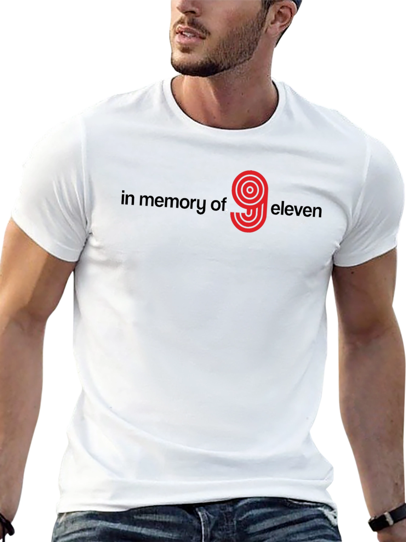 In Memory of 9/11 Graphic Tee - Black