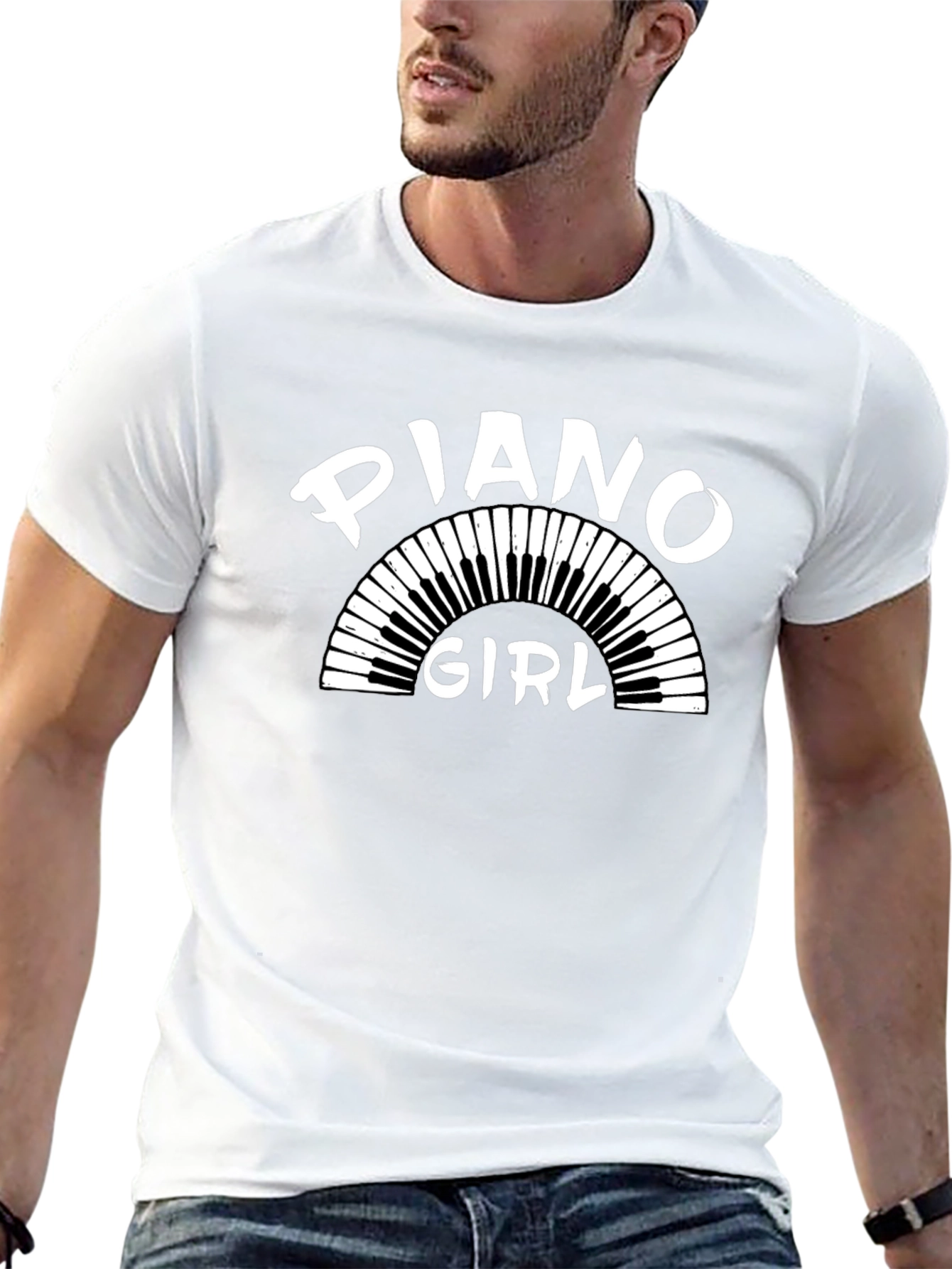 Piano Girl T-Shirt - Music Lover Tee