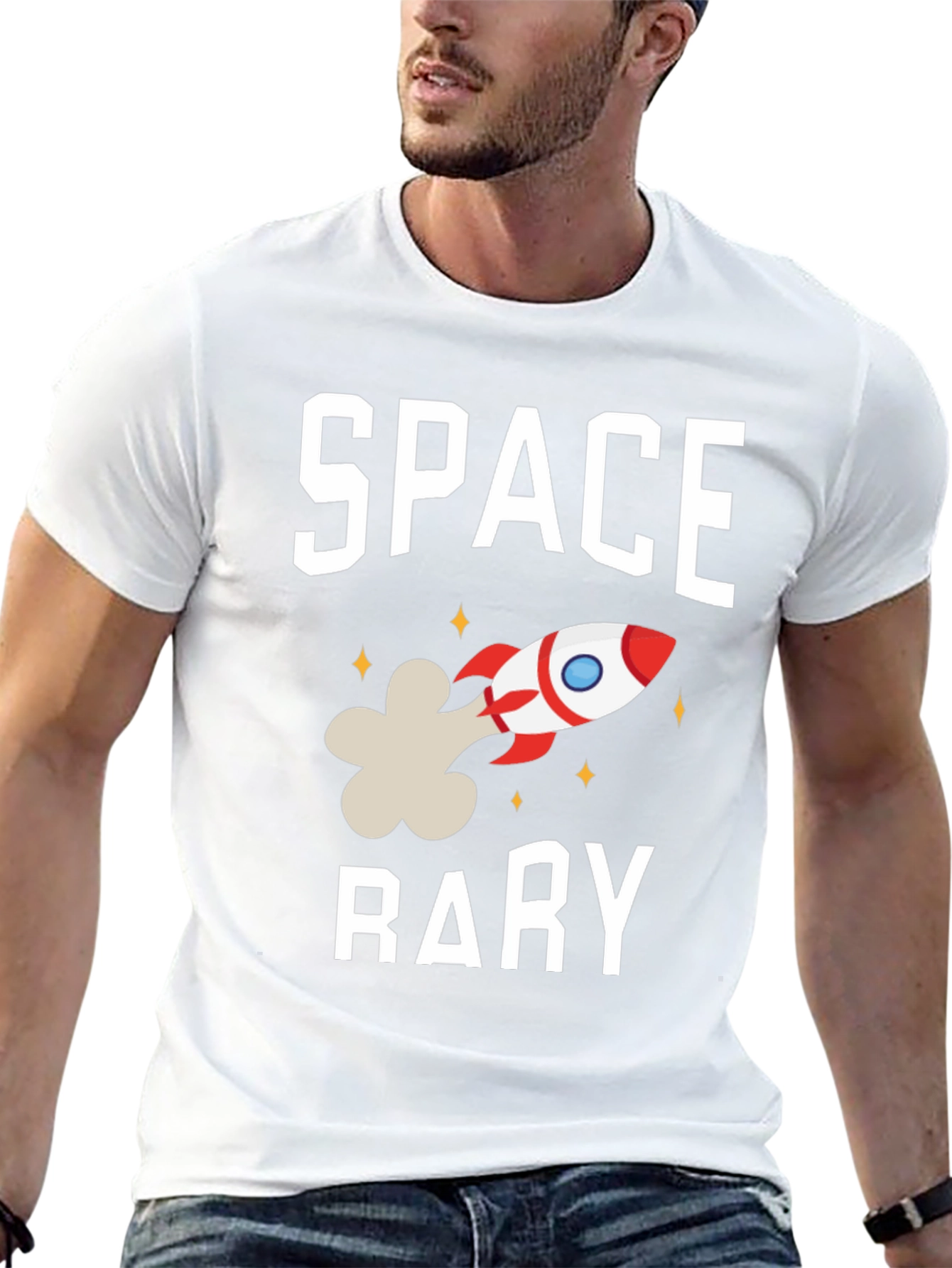 Space Rary Funny Graphic T-Shirt