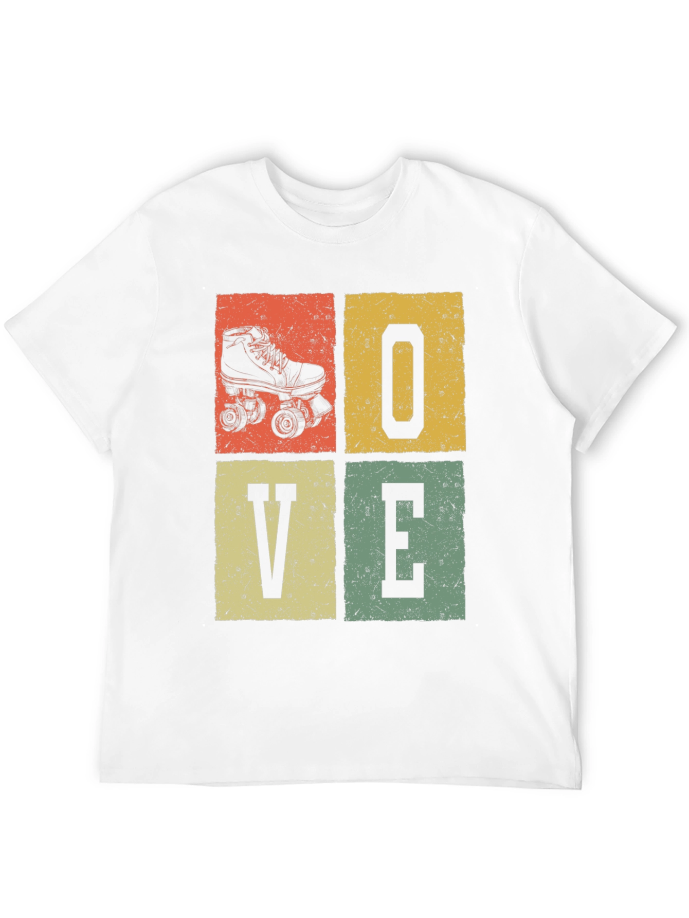 Retro Roller Skate LOVE Graphic Tee