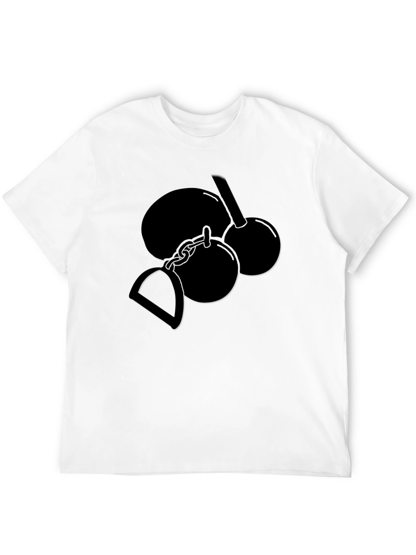 Novelty Gag Gift T-Shirt - Ball and Chain Design