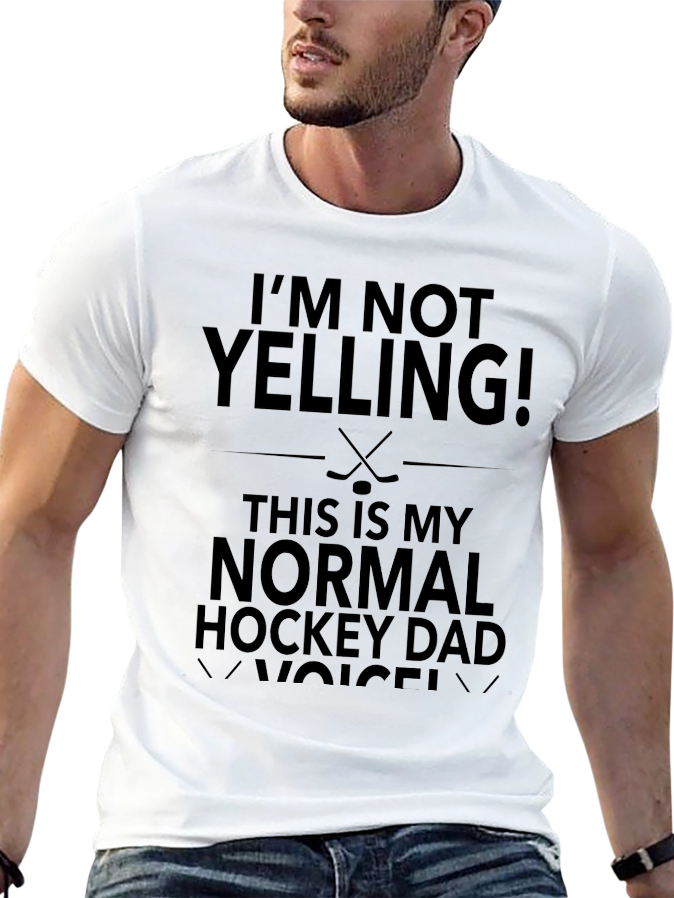 Im Not Yelling Hockey Dad T-Shirt