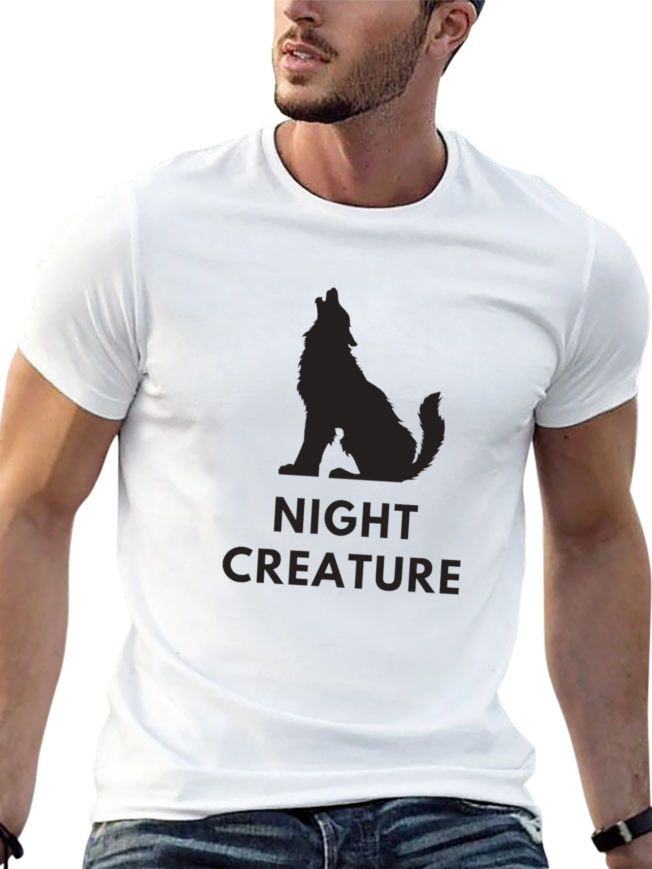 Night Creature Graphic Tee - Mens Black T-Shirt