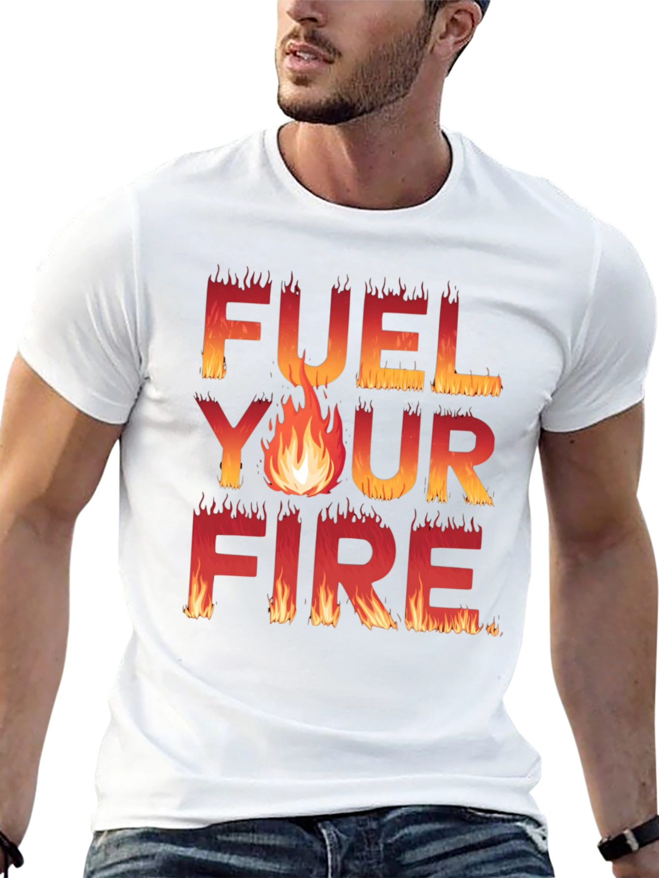 Fuel Your Fire Graphic Tee - Bold Statement Shirt