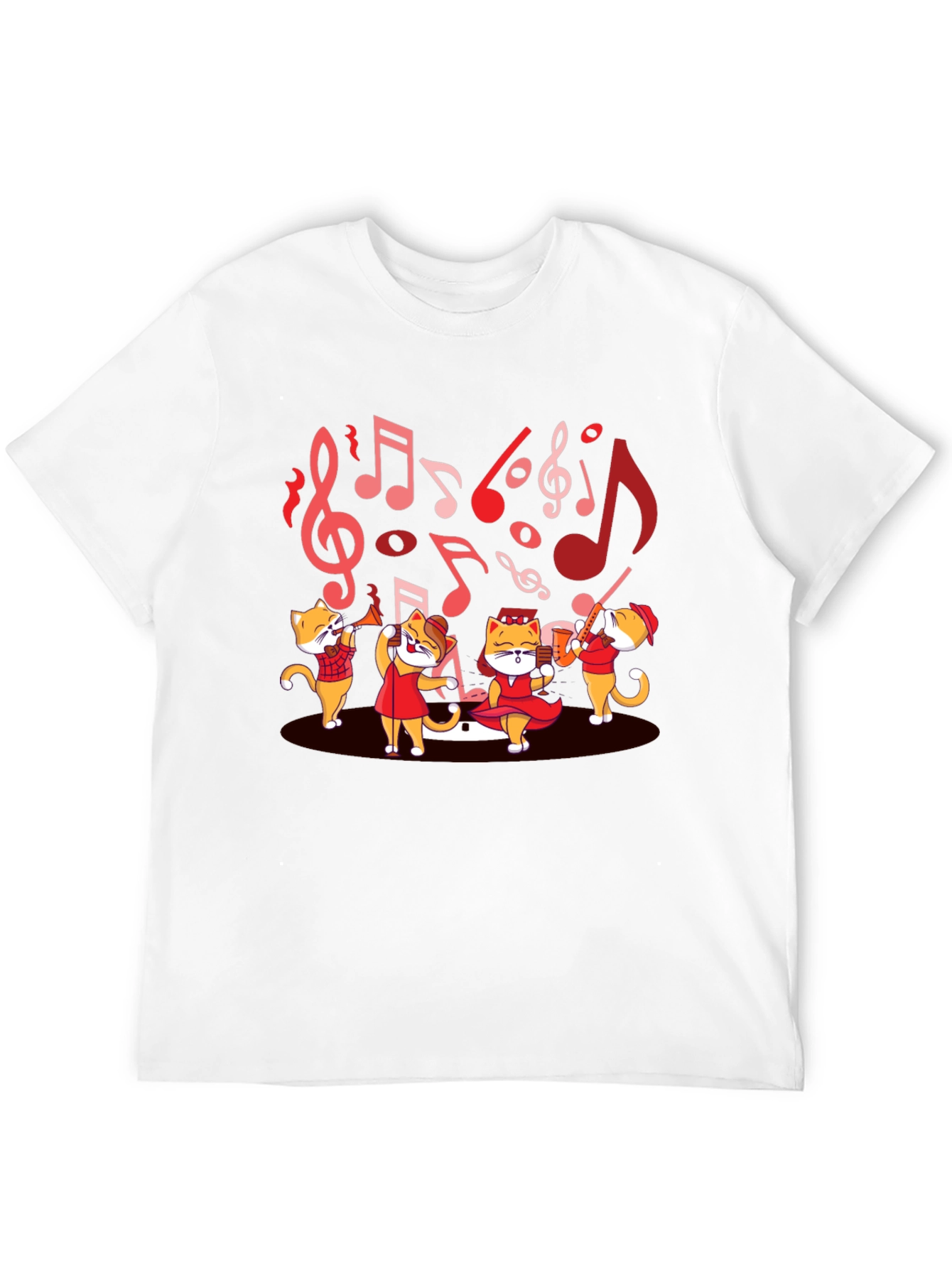 Musical Cats T-Shirt - Band Design Tee