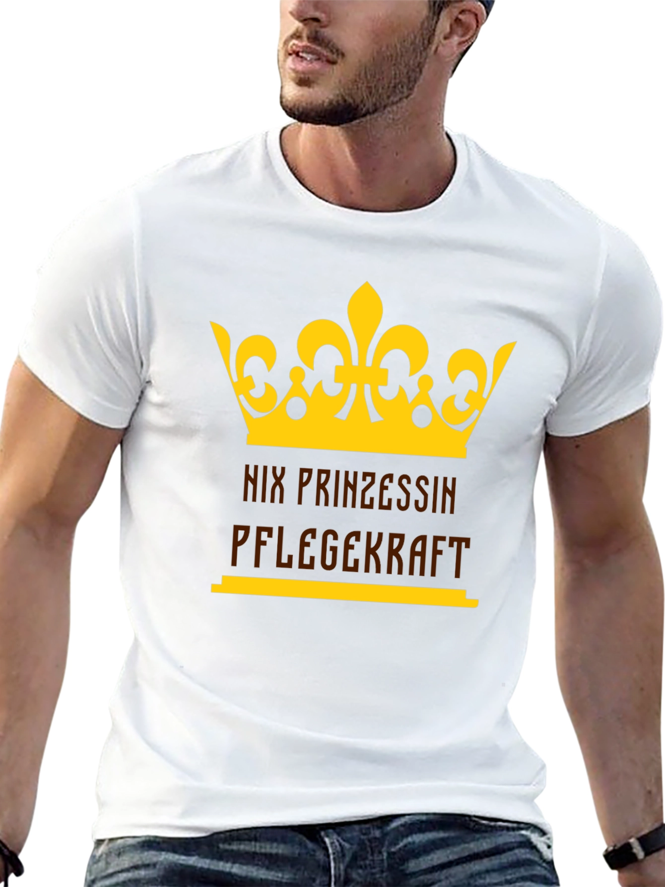 Nix Prinzessin Pflegekraft Black Graphic Tee