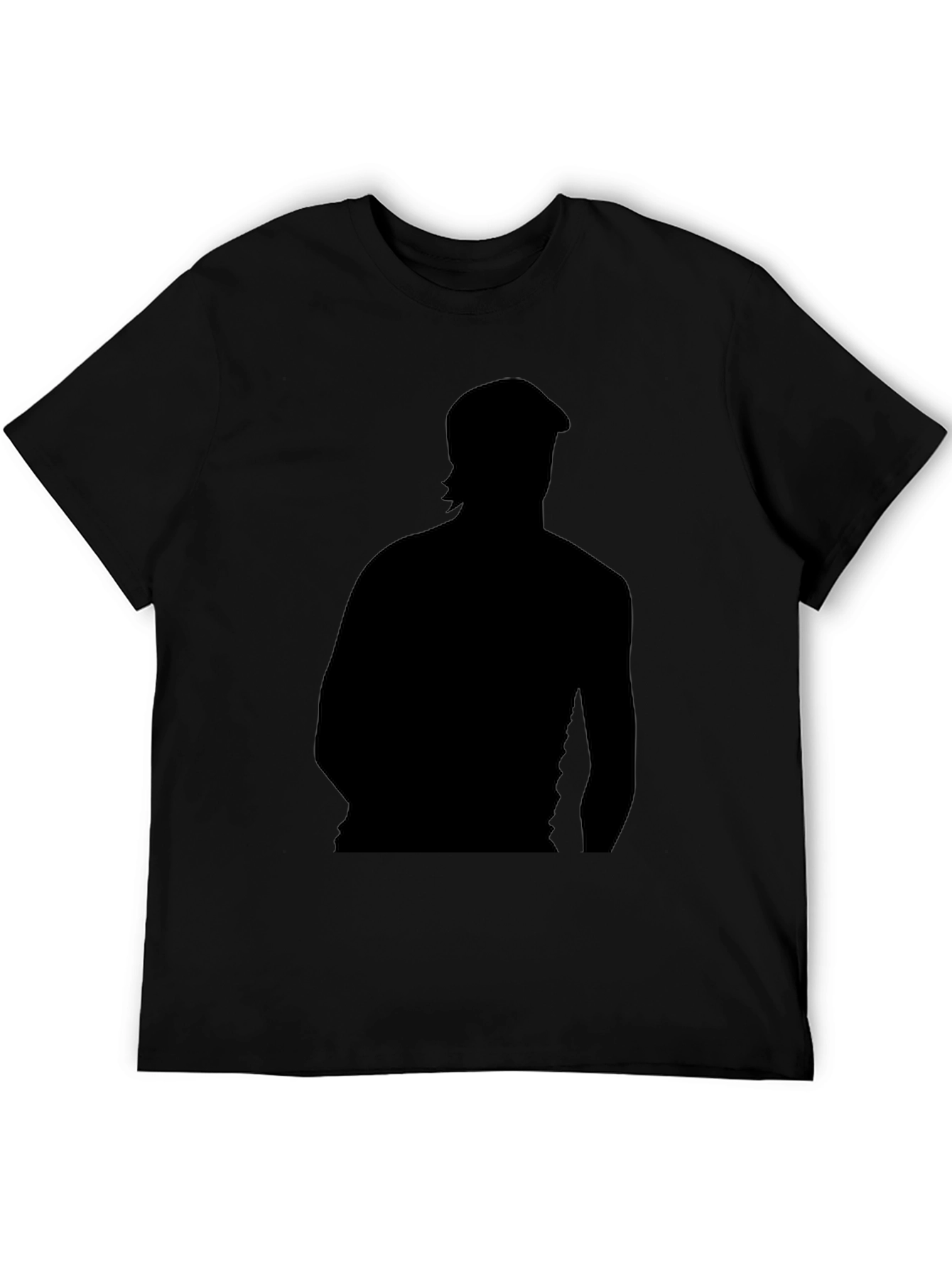 Silhouette Graphic Print Black T-Shirt