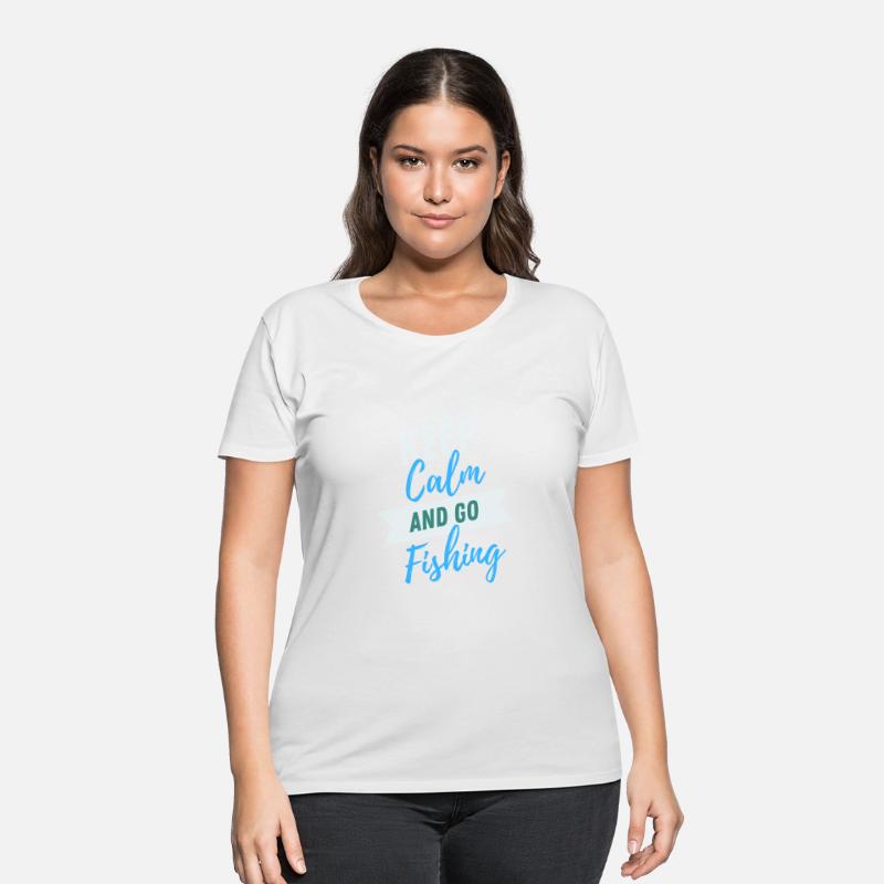 "Keep Calm and Go Fishing" T-shirt Design