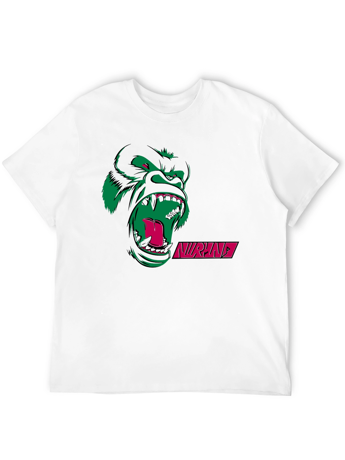 Graphic Print T-Shirt with Gorilla Design