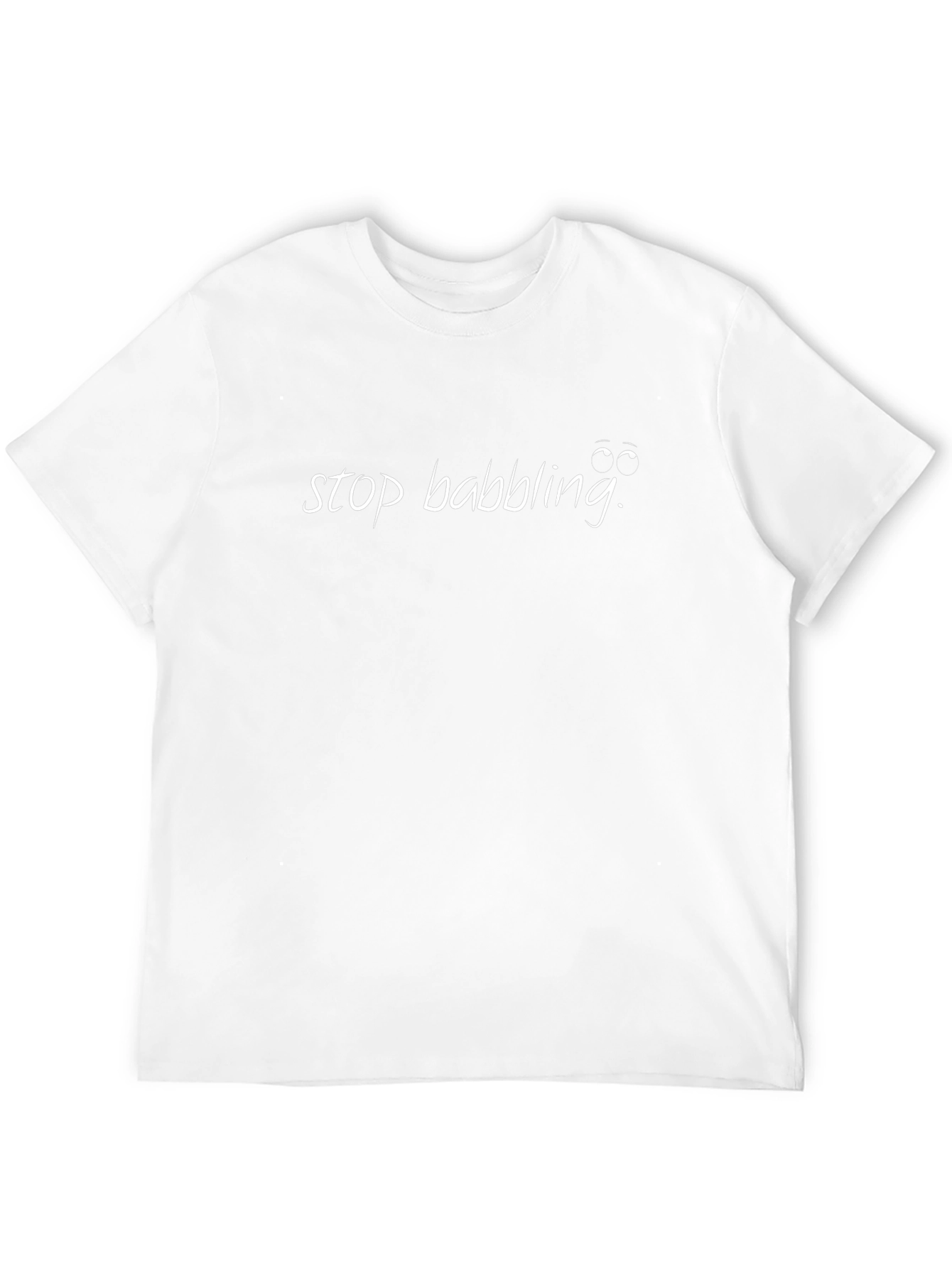 Stop Babbling Black Cotton Graphic Tee