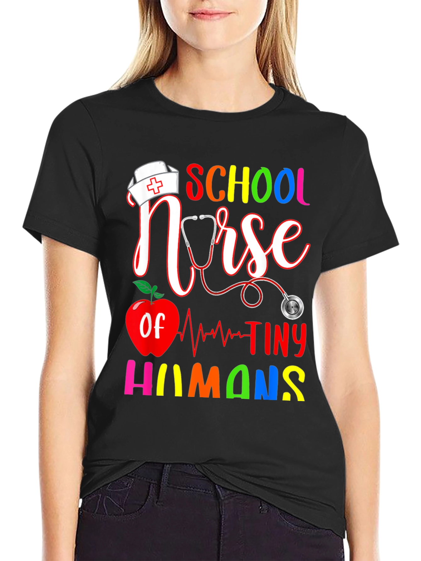 School Nurse Tiny Humans T-Shirt