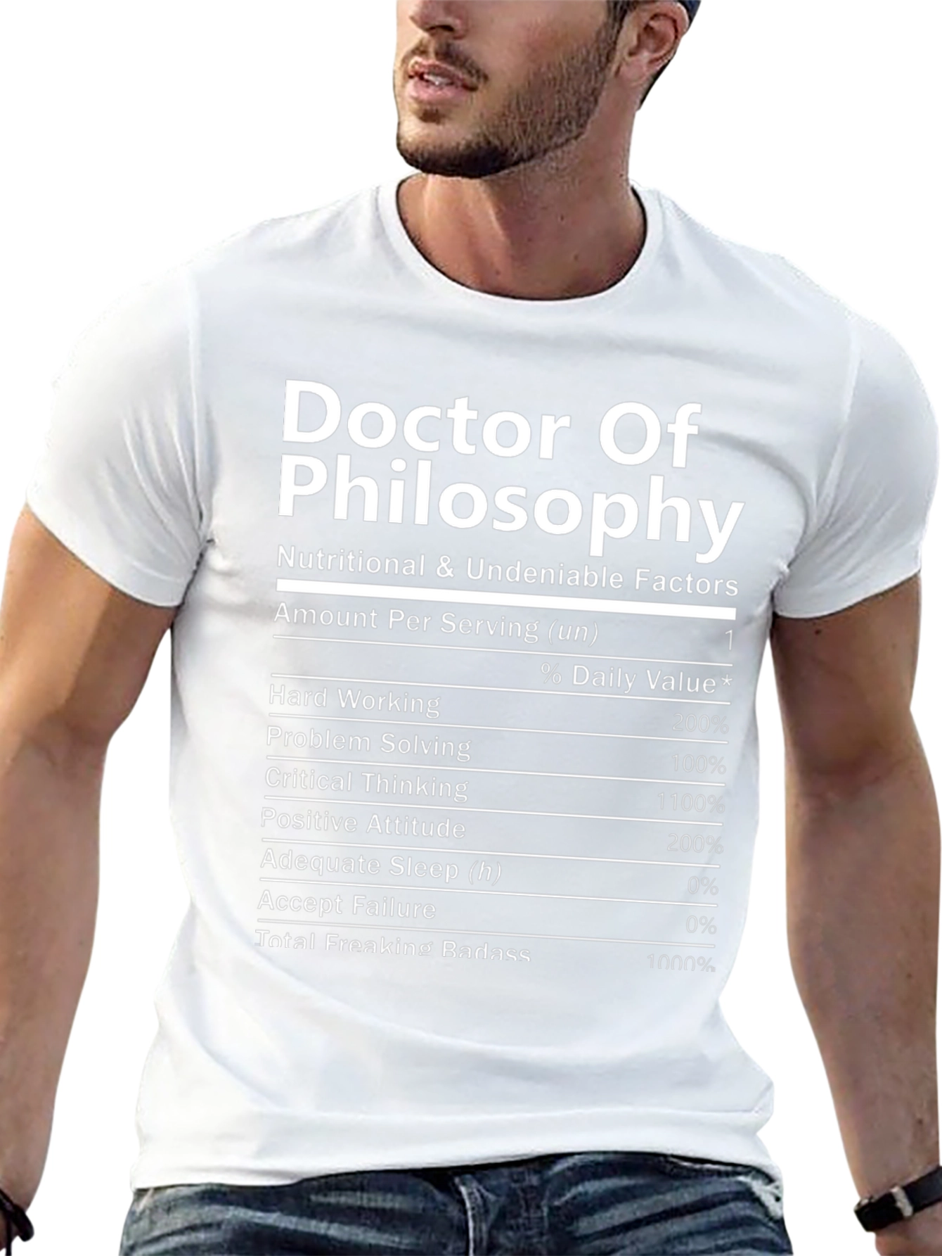 Doctor of Philosophy Nutrition Facts T-Shirt