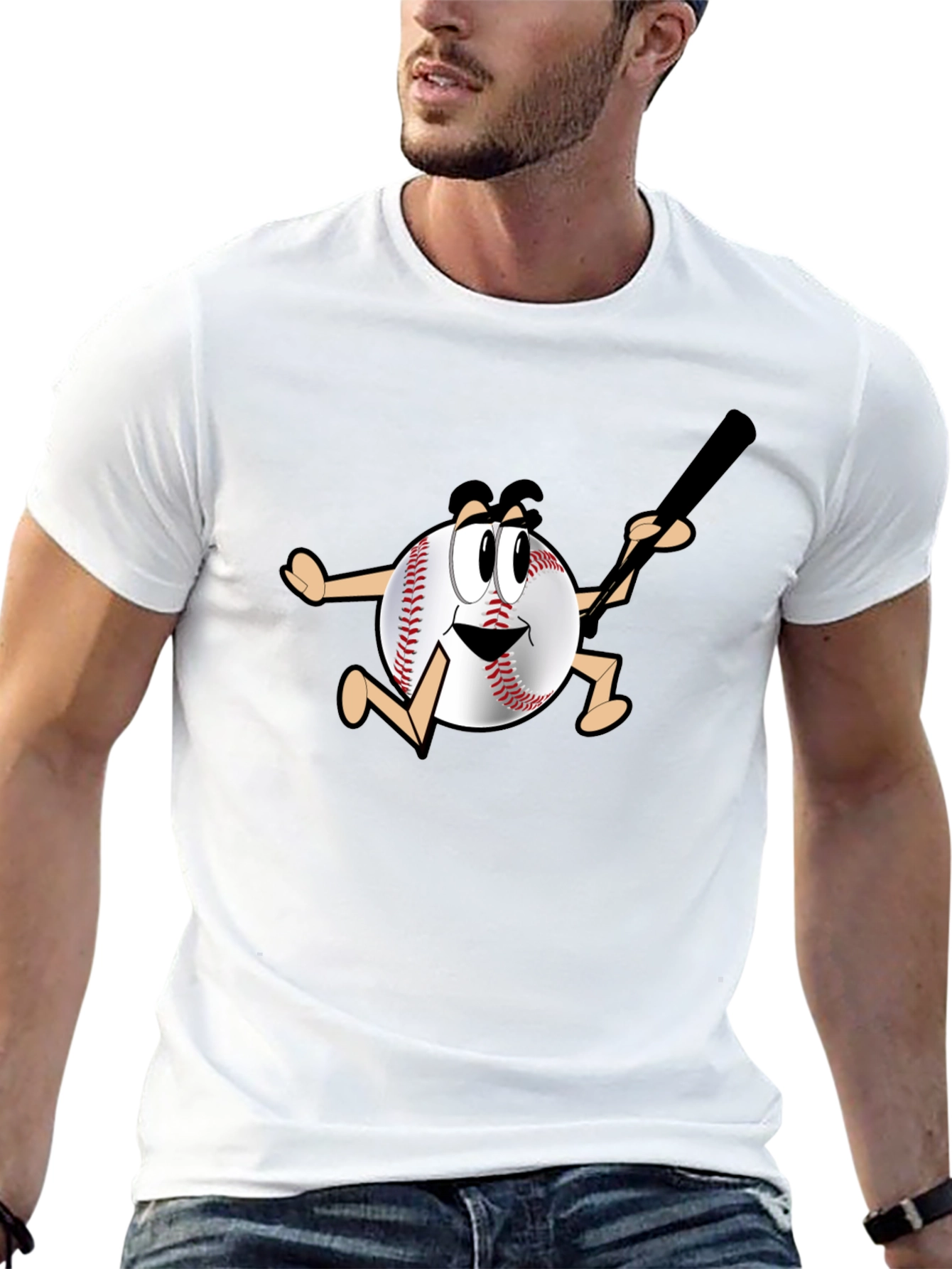 Baseball Cartoon T-Shirt