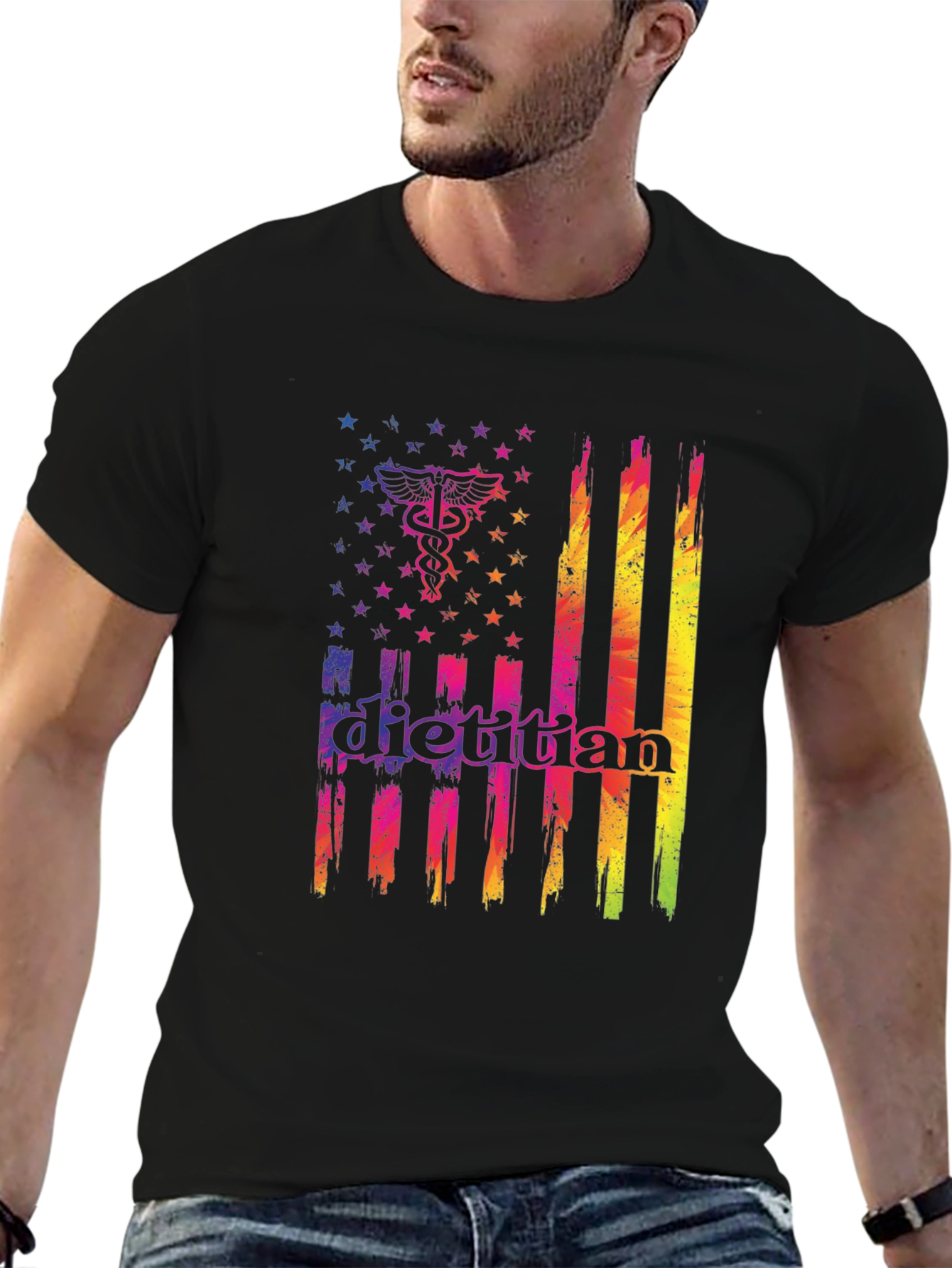 Dietitian American Flag T-Shirt