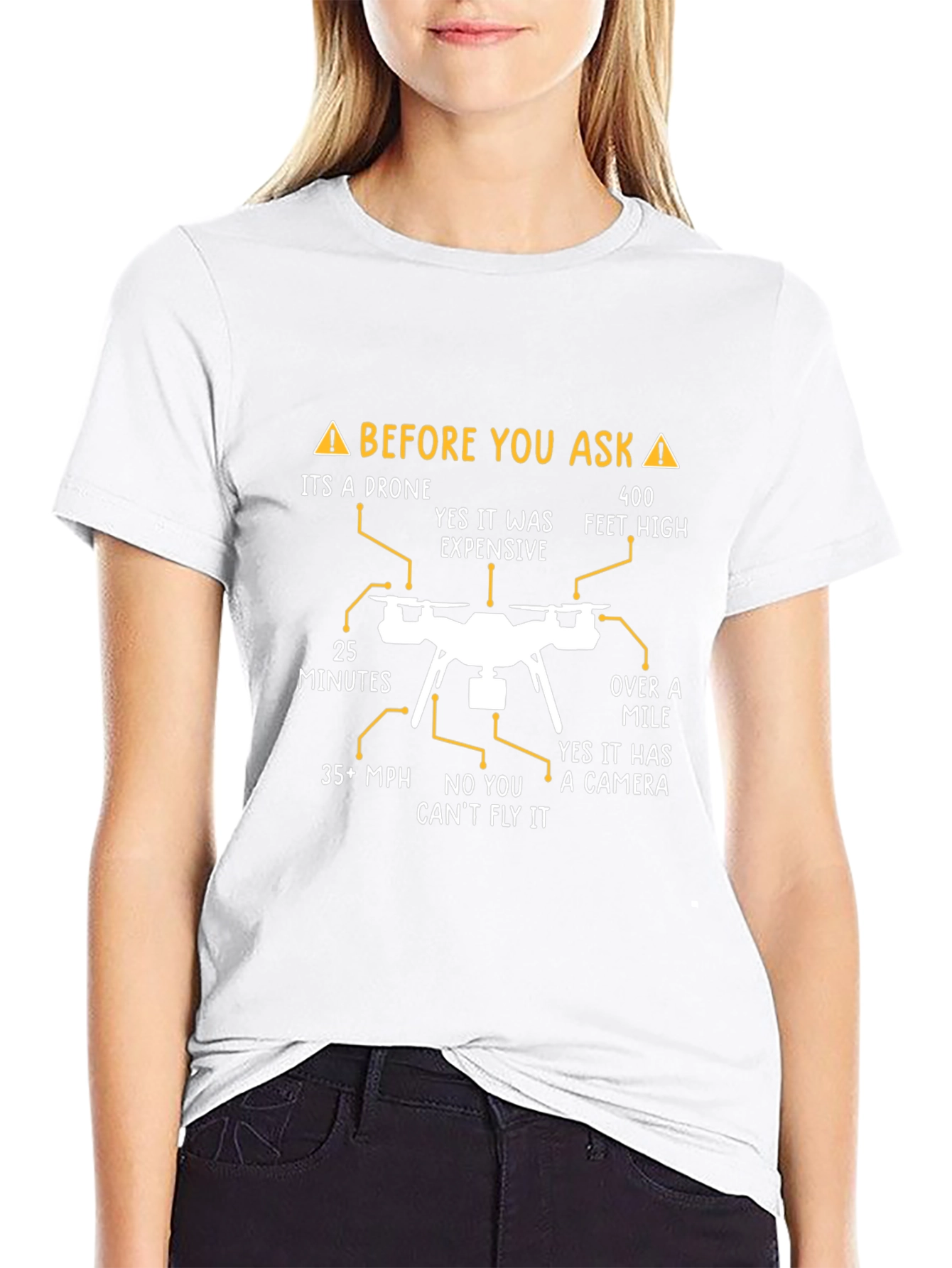 Funny Drone T-Shirt - Before You Ask Tee