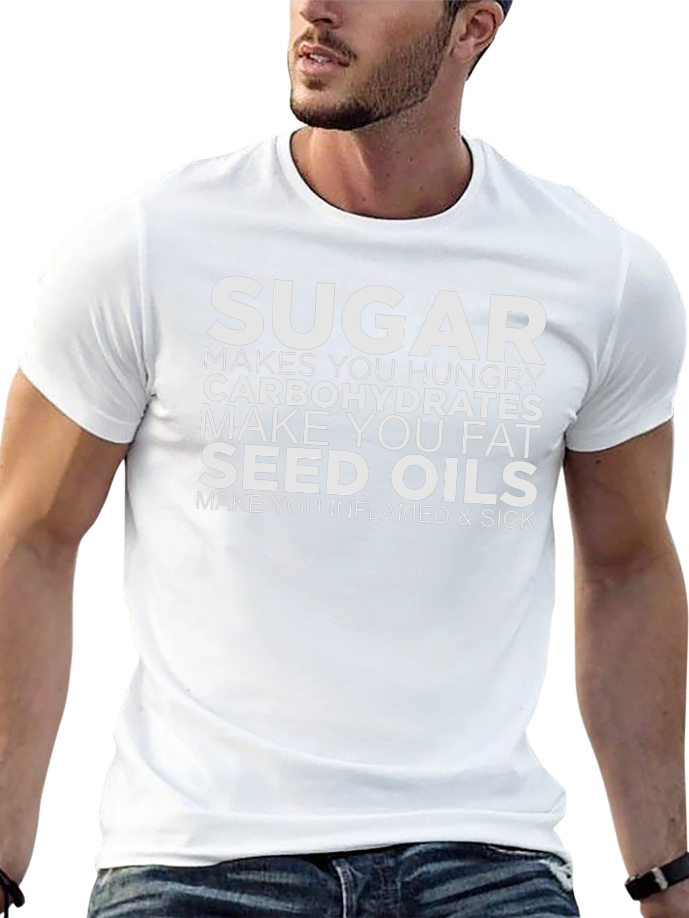 Sugar Makes You Hungry Black Graphic Tee