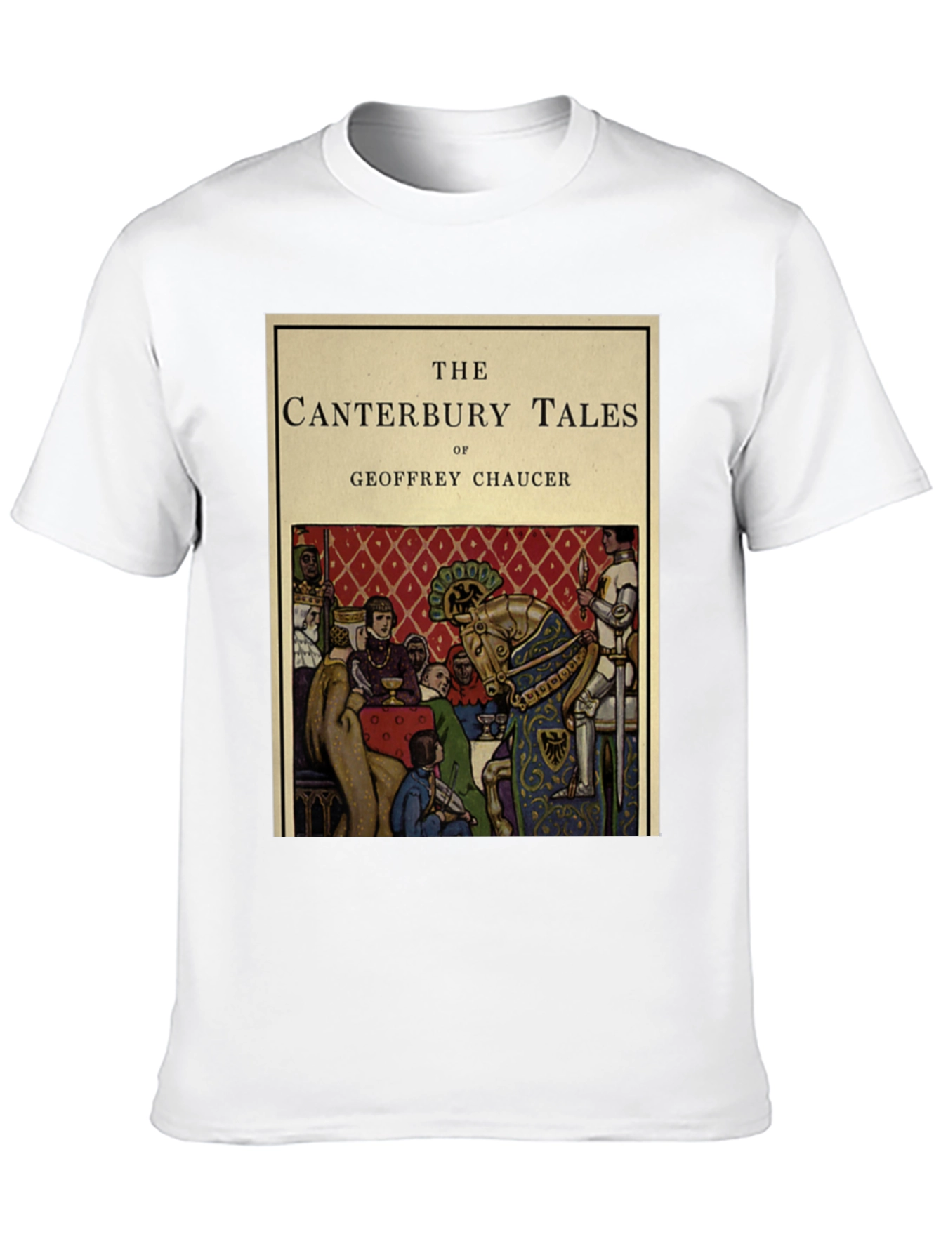 Canterbury Tales T-Shirt - Chaucer Book Cover Design