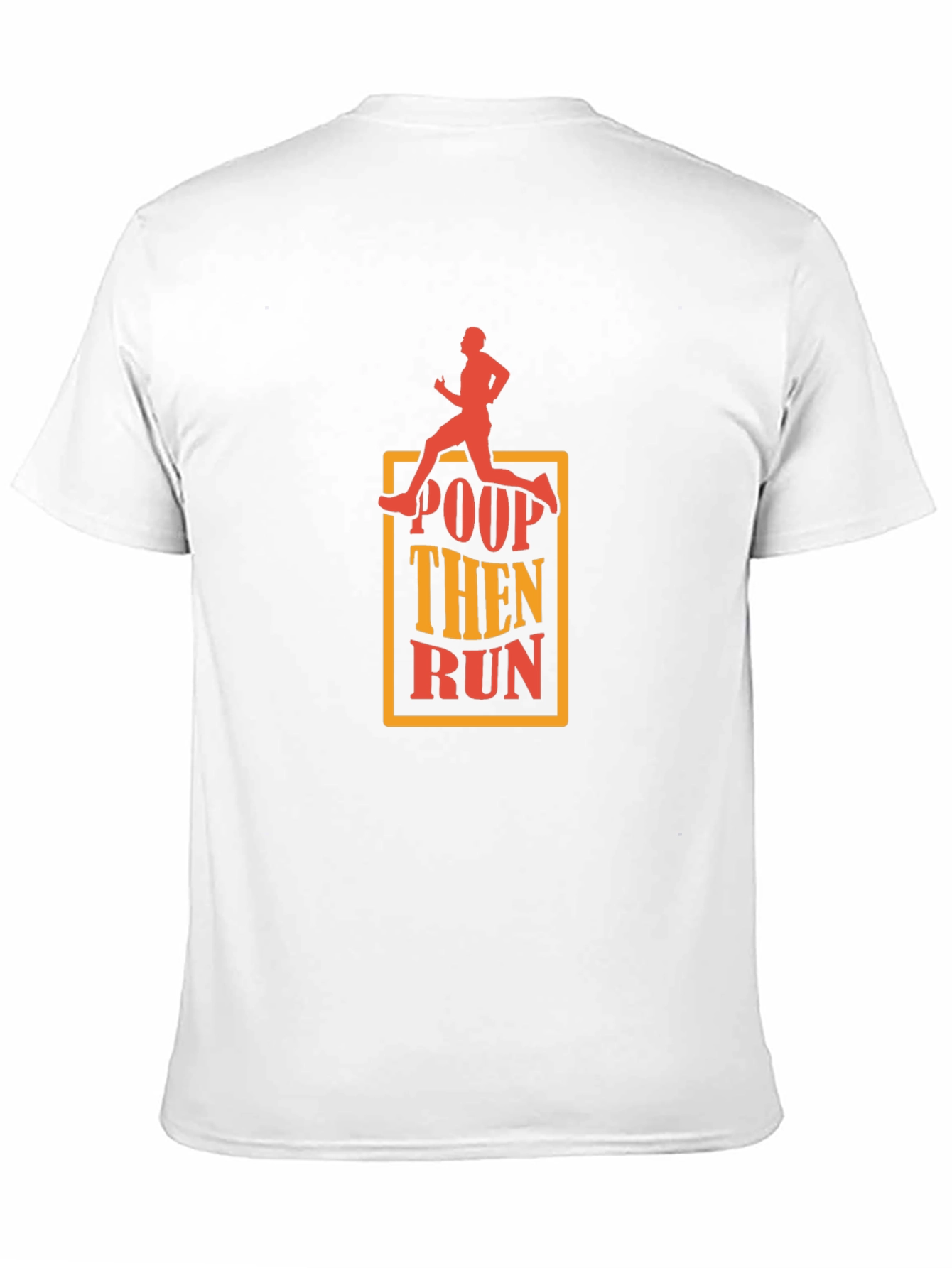 Poop Then Run Black T-Shirt Funny Runner Gift