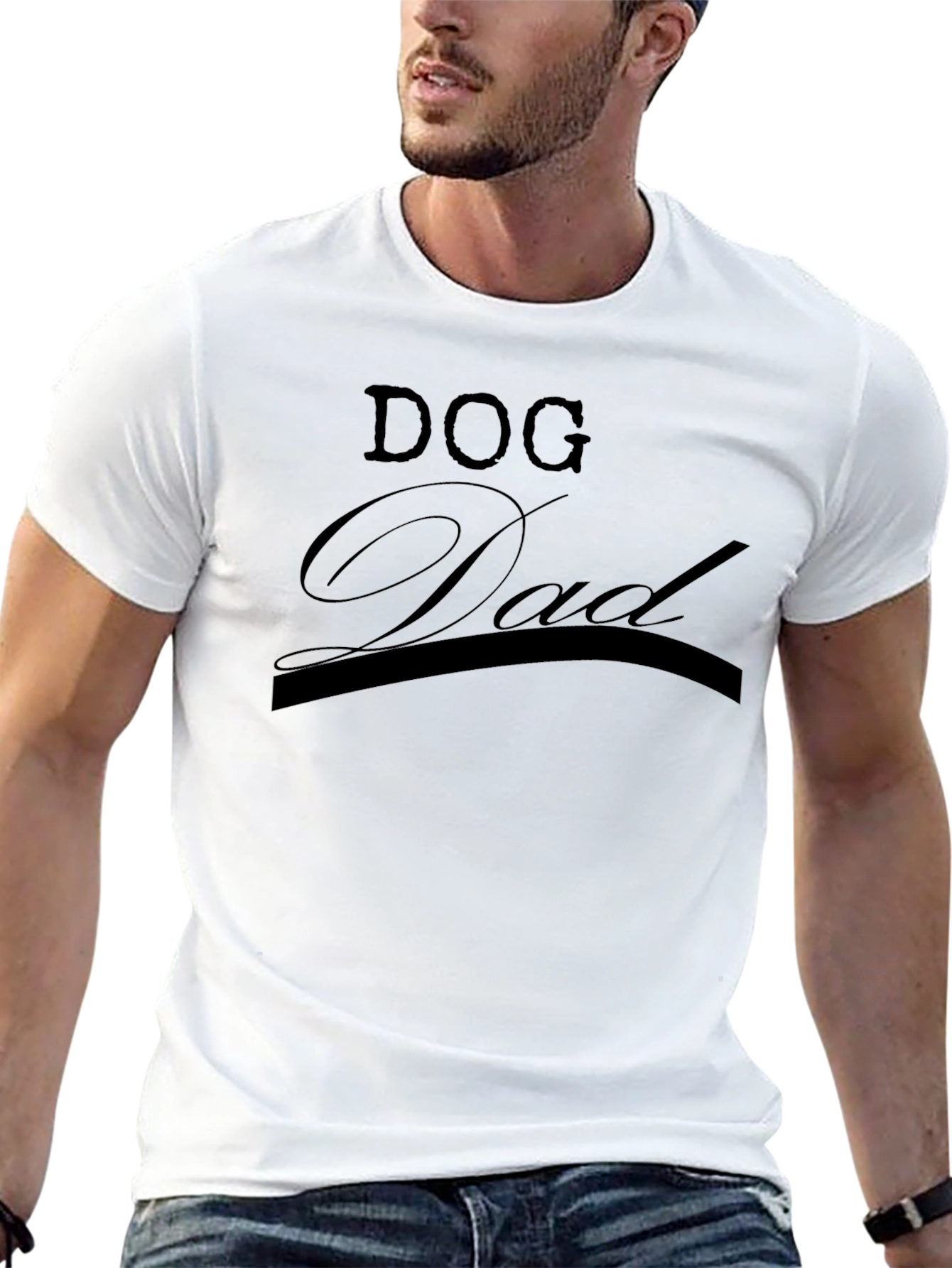 Dog Dad Black T-Shirt