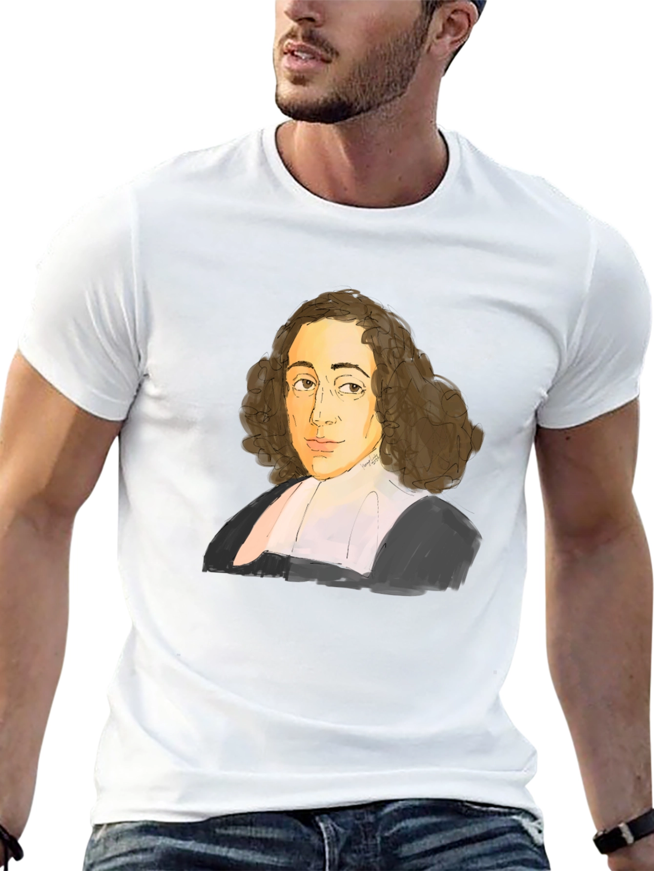 Spinoza Portrait T-Shirt - Philosophy Tee