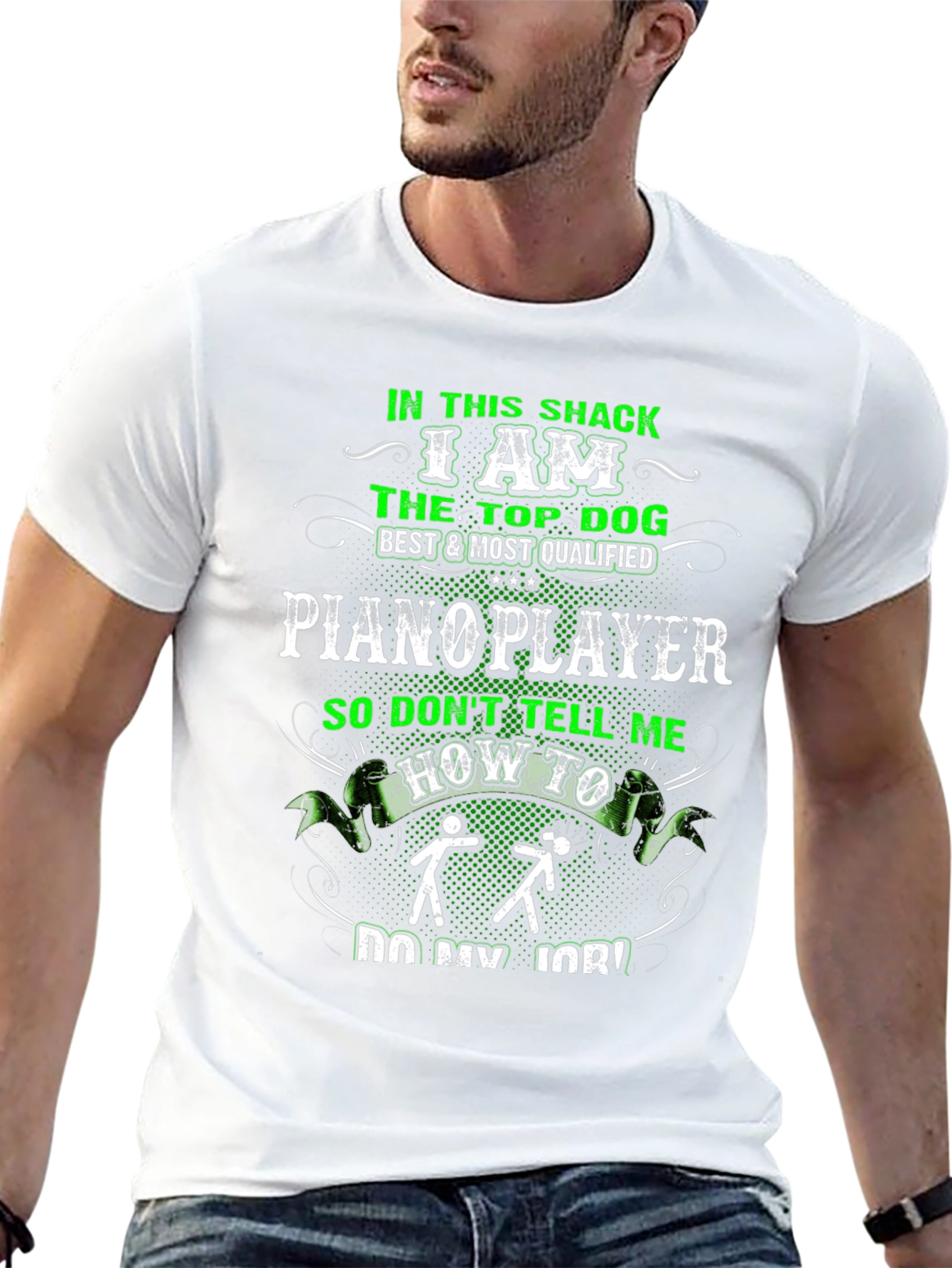 Piano Player Graphic T-Shirt