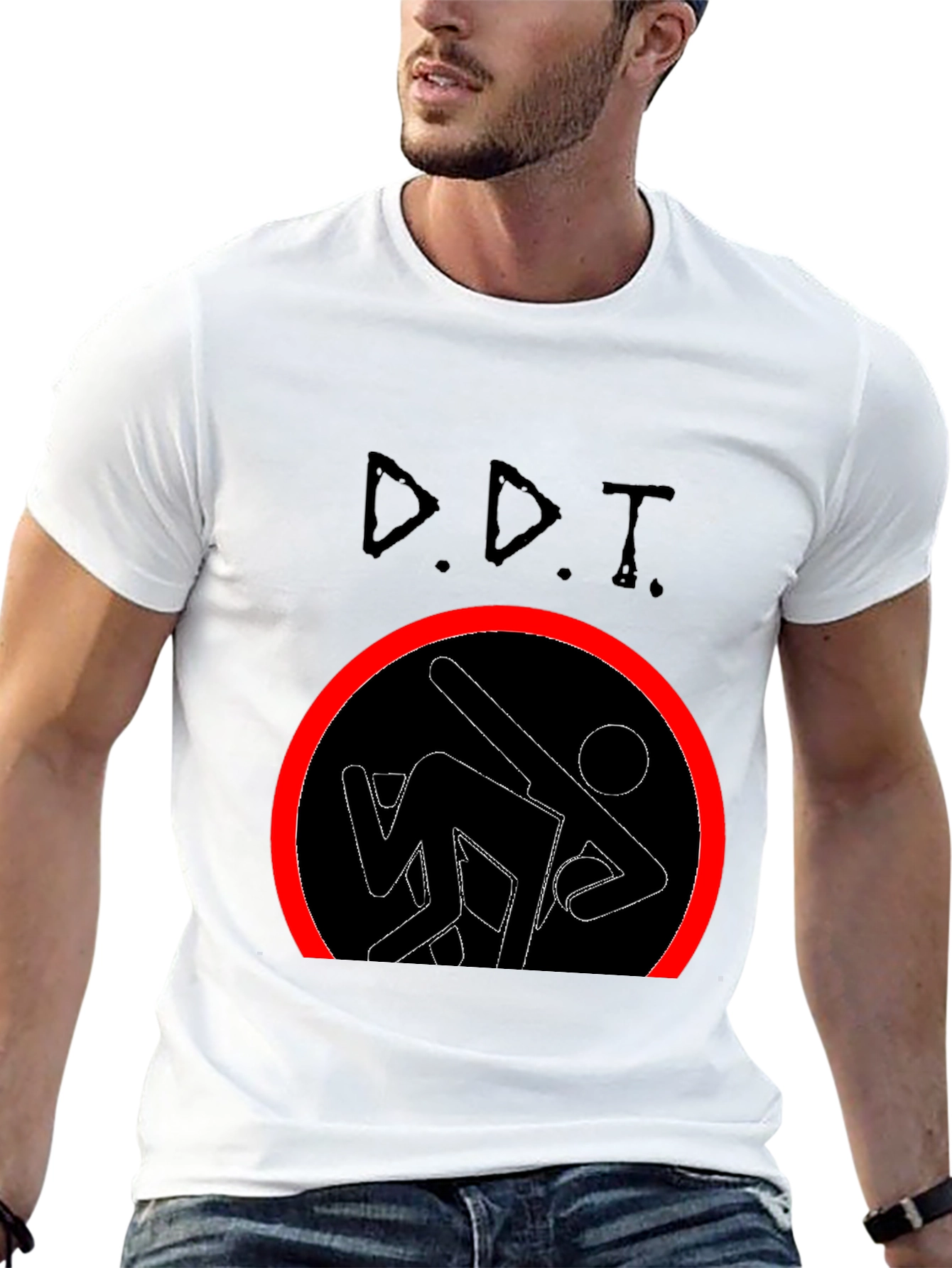 D.D.T. Wrestling T-Shirt - Black Graphic Tee