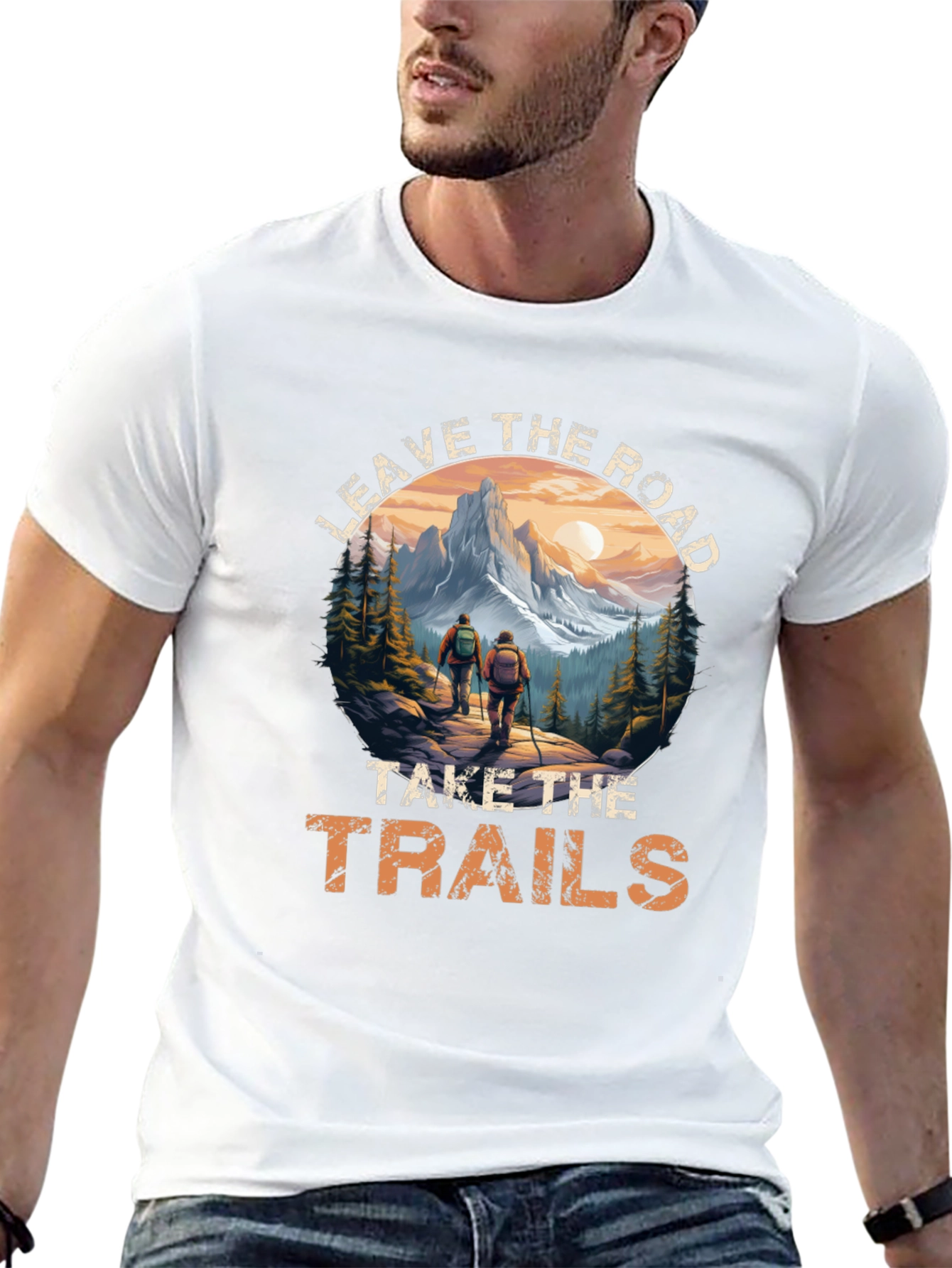 Leave the Road Hiking Tee - Adventure Awaits!
