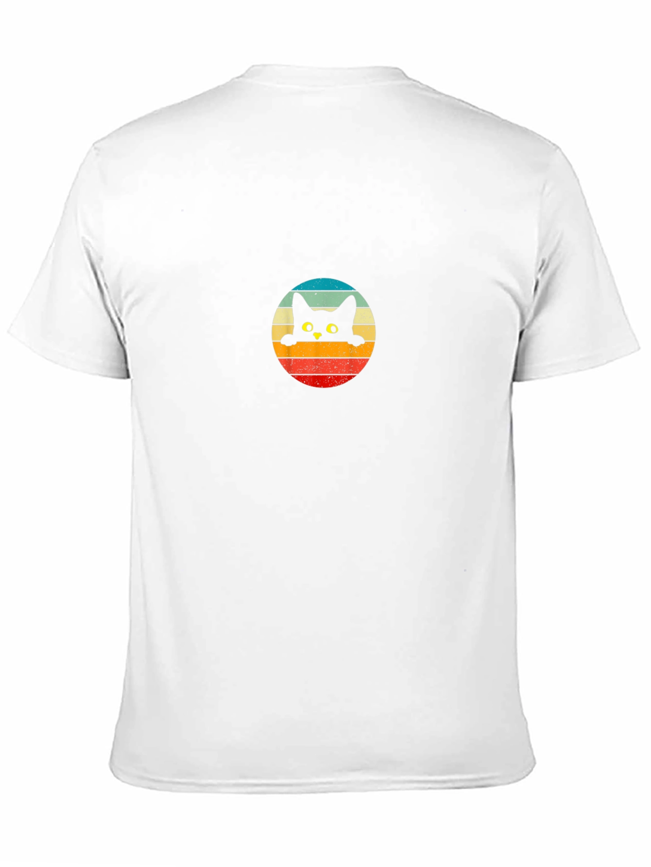 Retro Cat Peek T-Shirt - Black