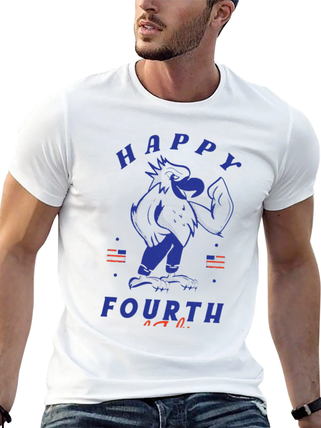 Happy Fourth Eagle Graphic Tee