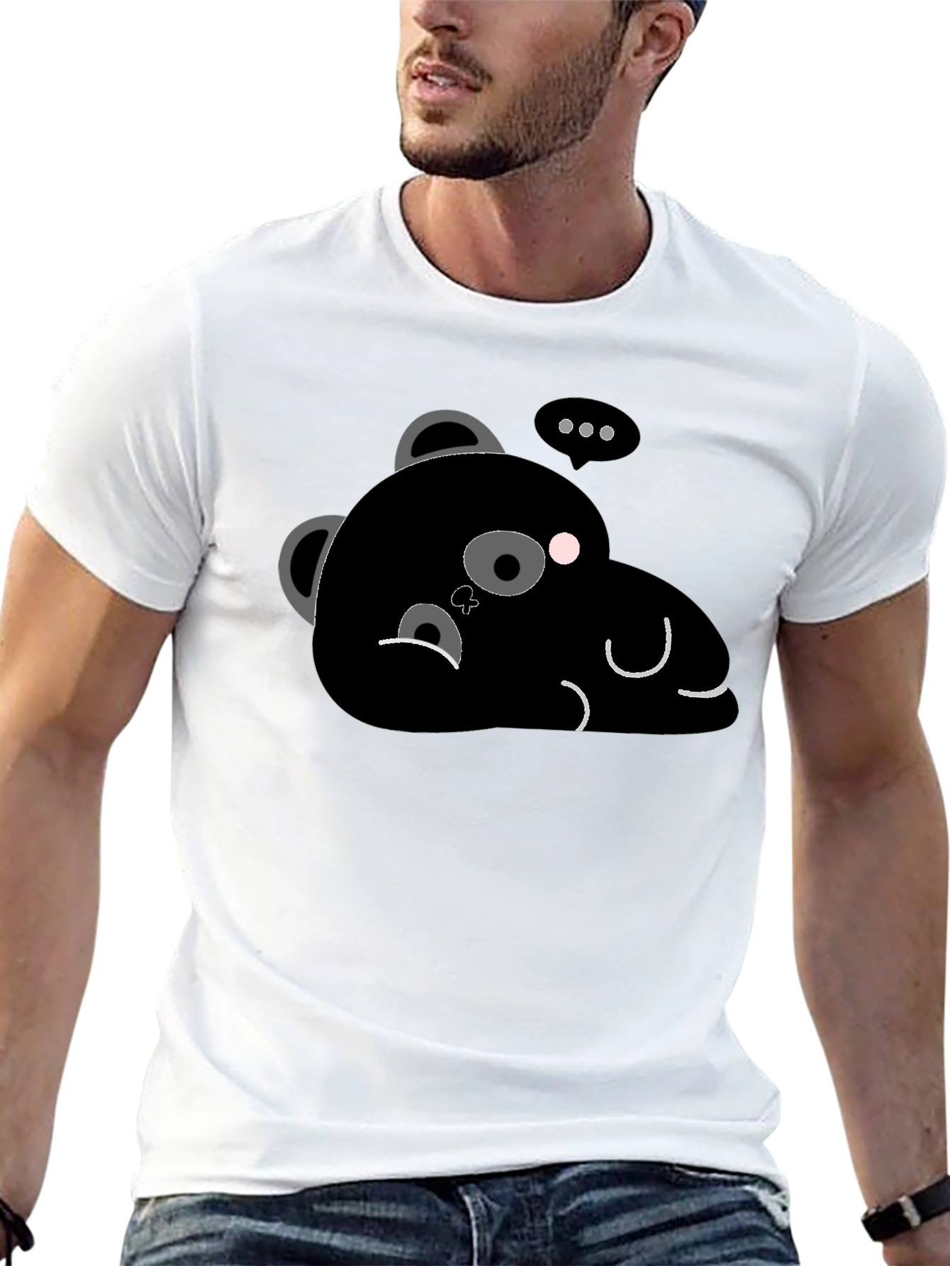 Cute Sloth Bear Graphic T-Shirt