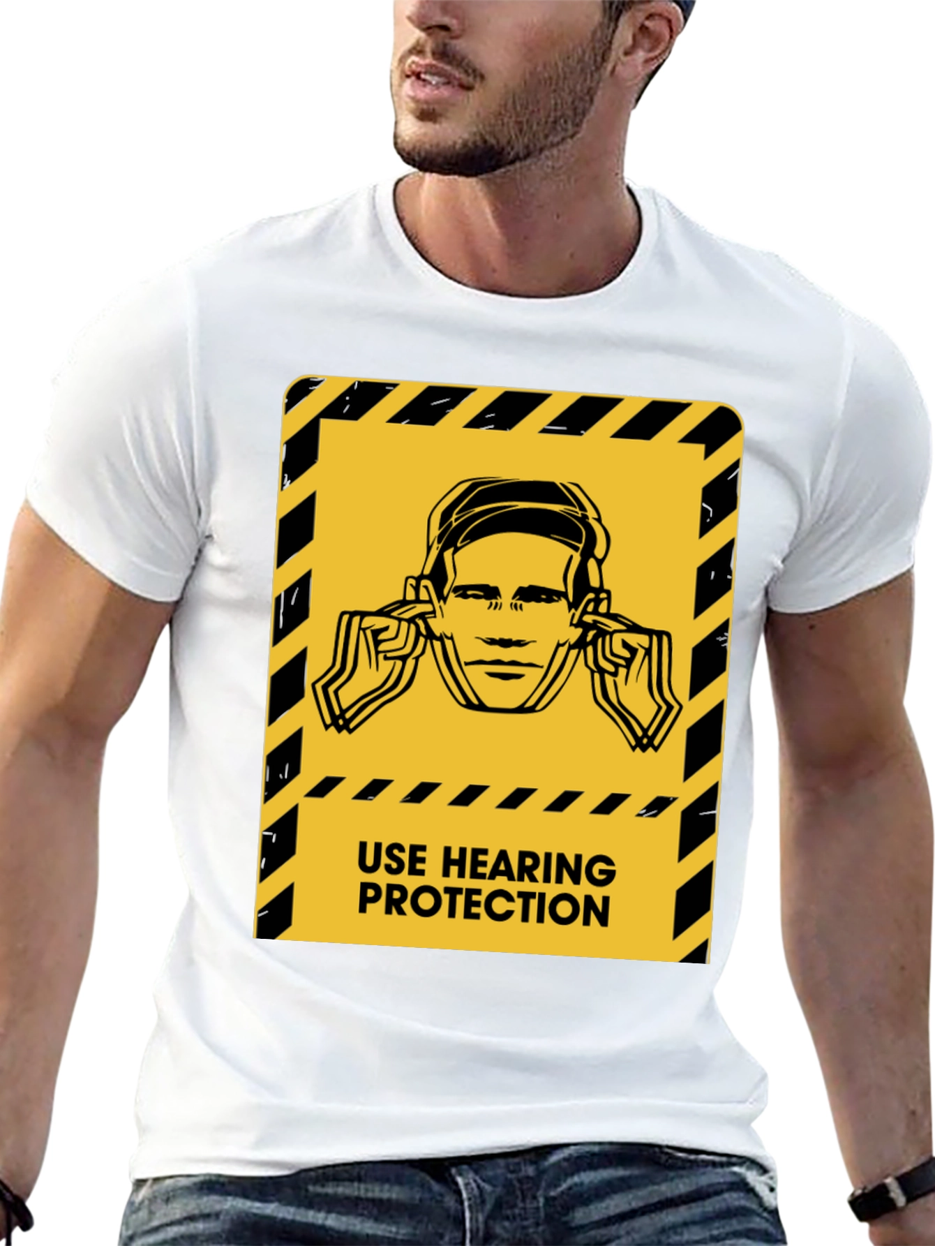 Hearing Protection Graphic Tee - Safety First!