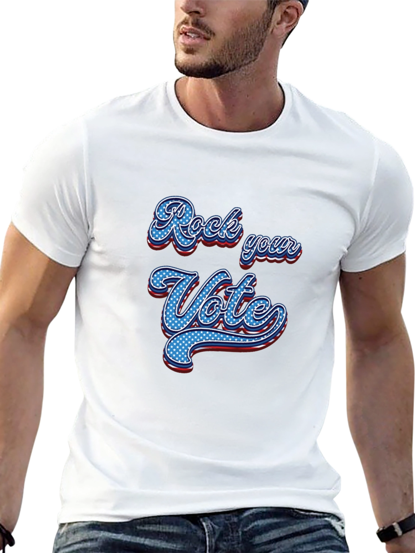 Rock Your Vote Graphic Tee - Patriotic T-Shirt