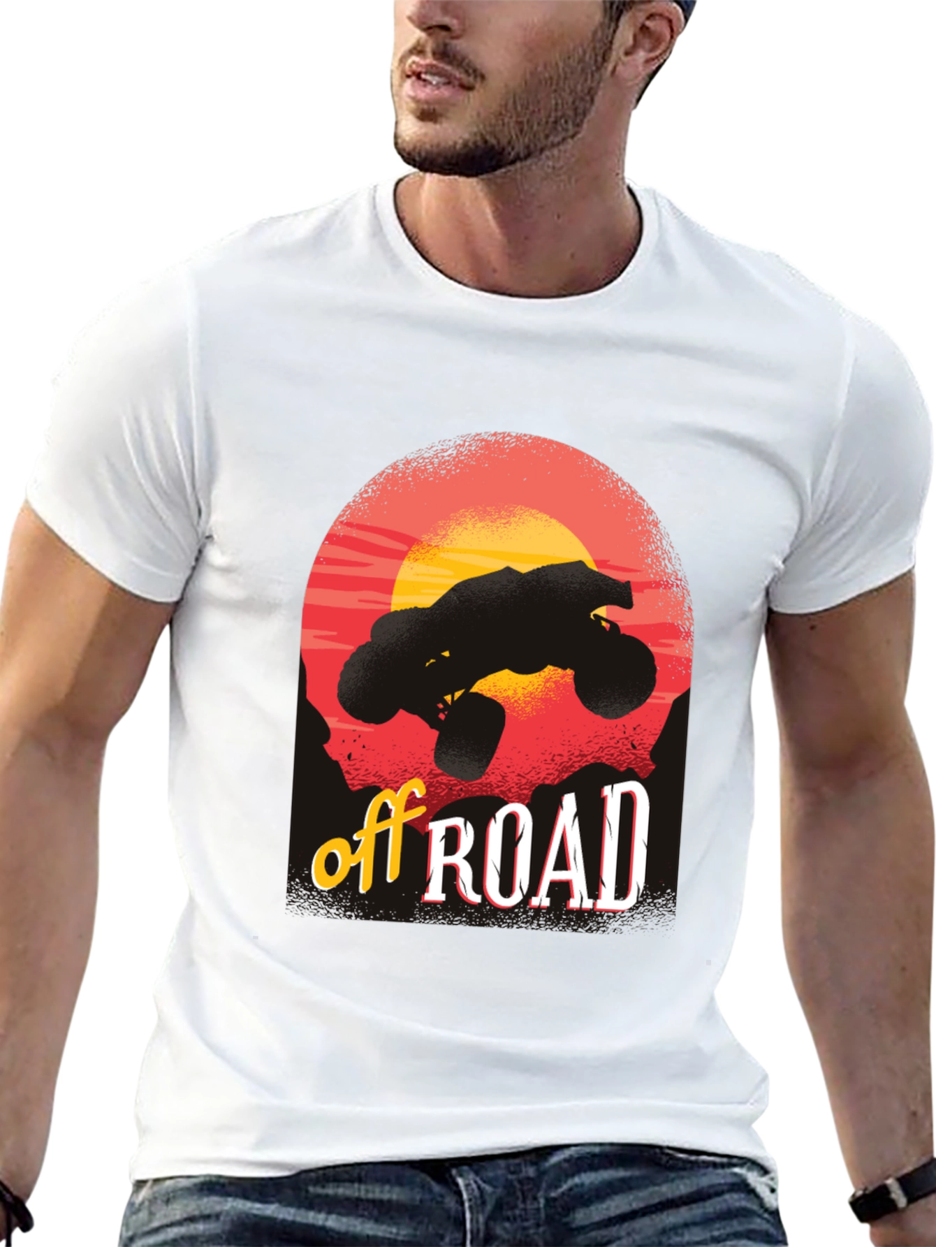 Off Road Adventure Black Graphic T-Shirt