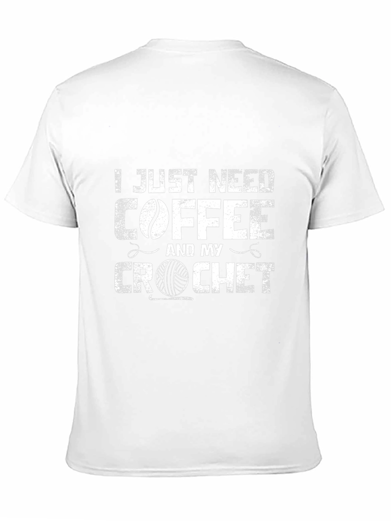 Coffee & Crochet Graphic T-Shirt - Black Casual Tee