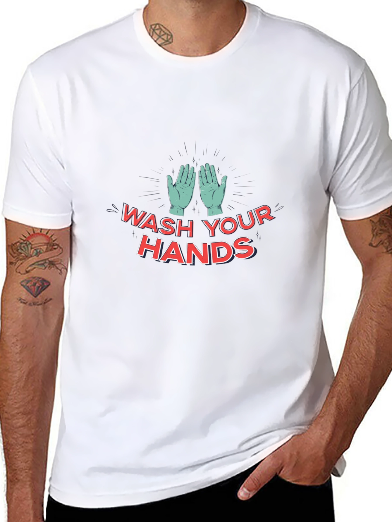 Wash Your Hands T-Shirt - Stay Safe and Stylish!