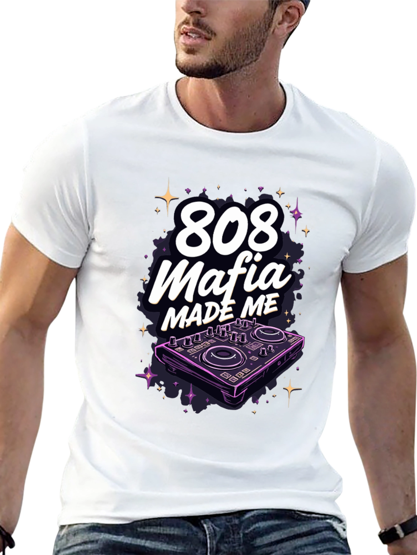 808 Mafia Made Me Black Graphic Tee