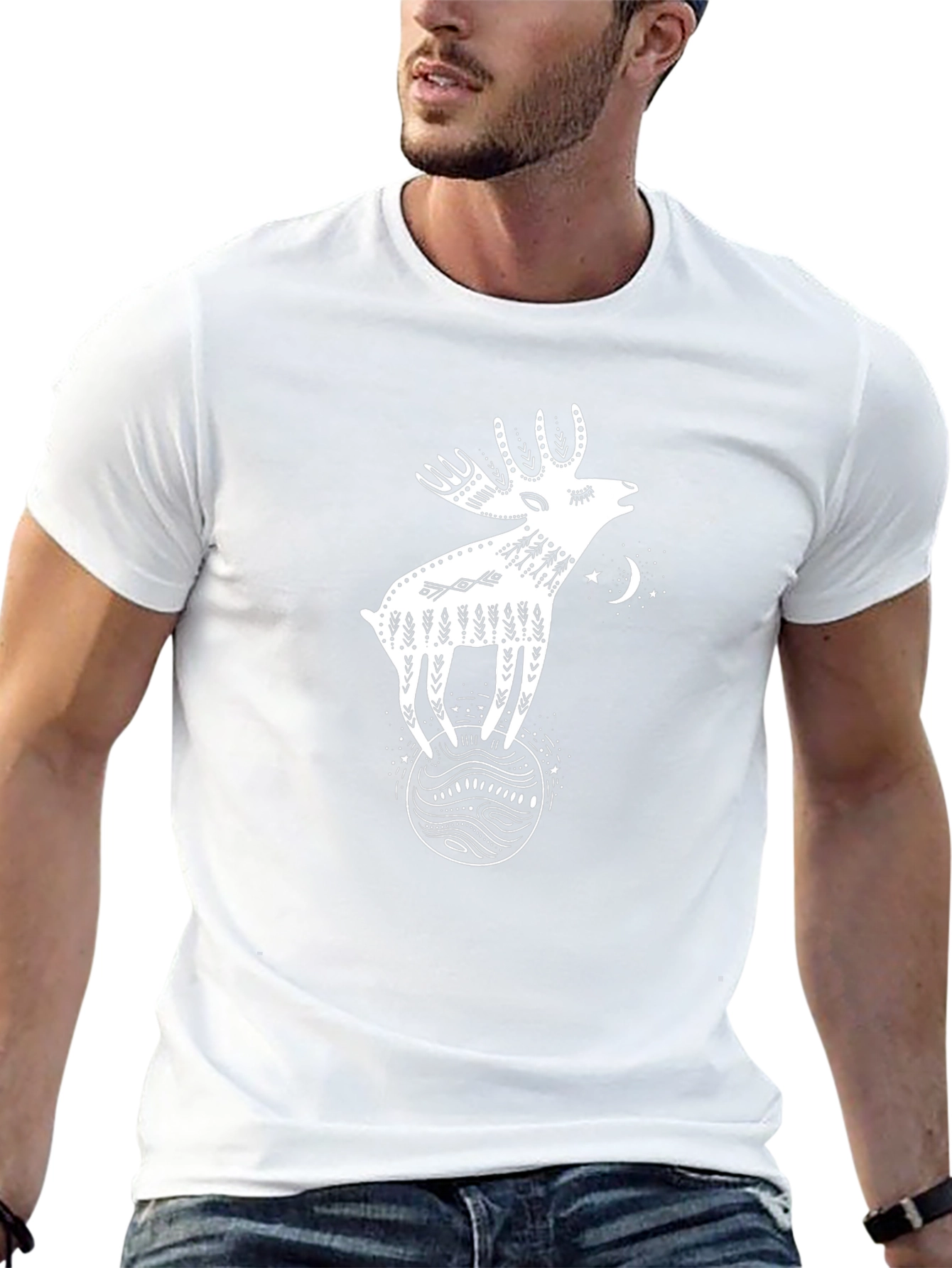 Whimsical Moose Graphic Tee