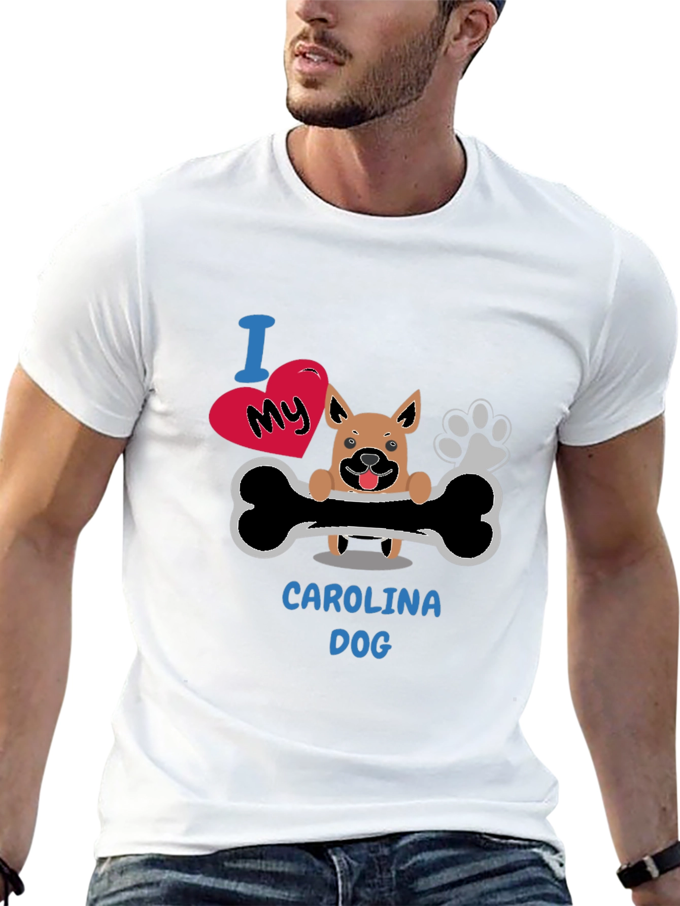 I Love My Carolina Dog T-Shirt
