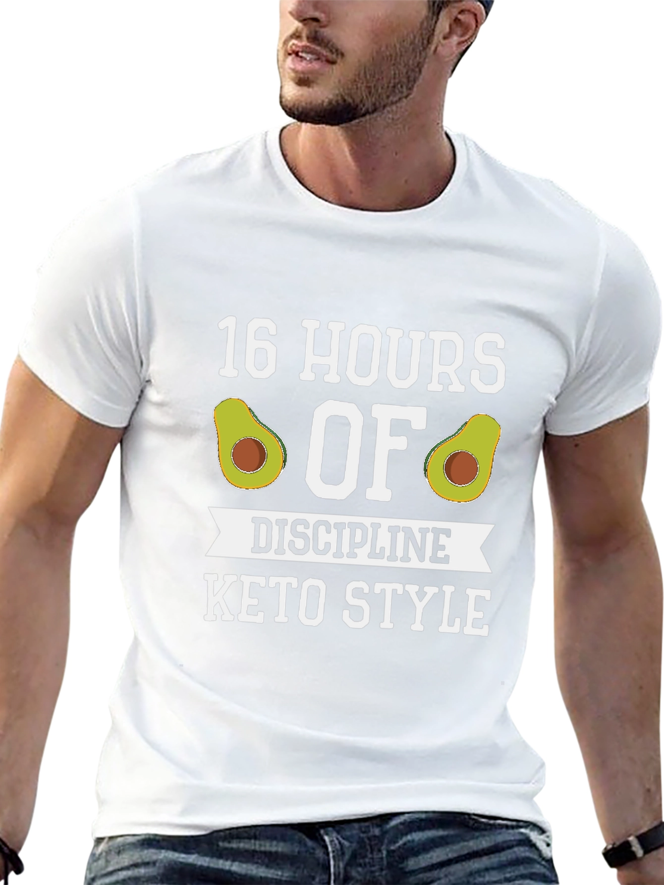 16 Hours of Discipline Keto Style Graphic T-Shirt