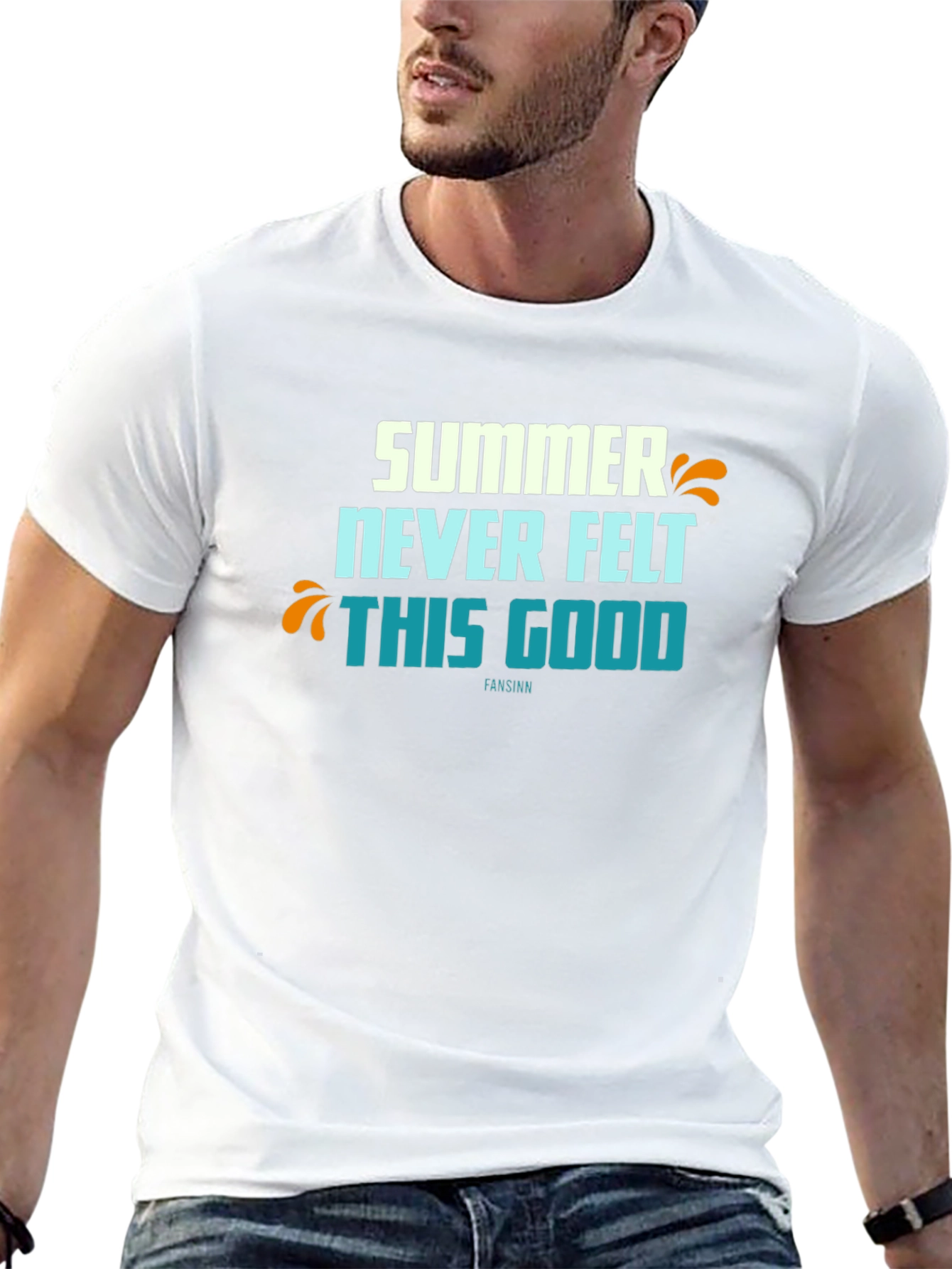 Summer Never Felt This Good Black Graphic Tee