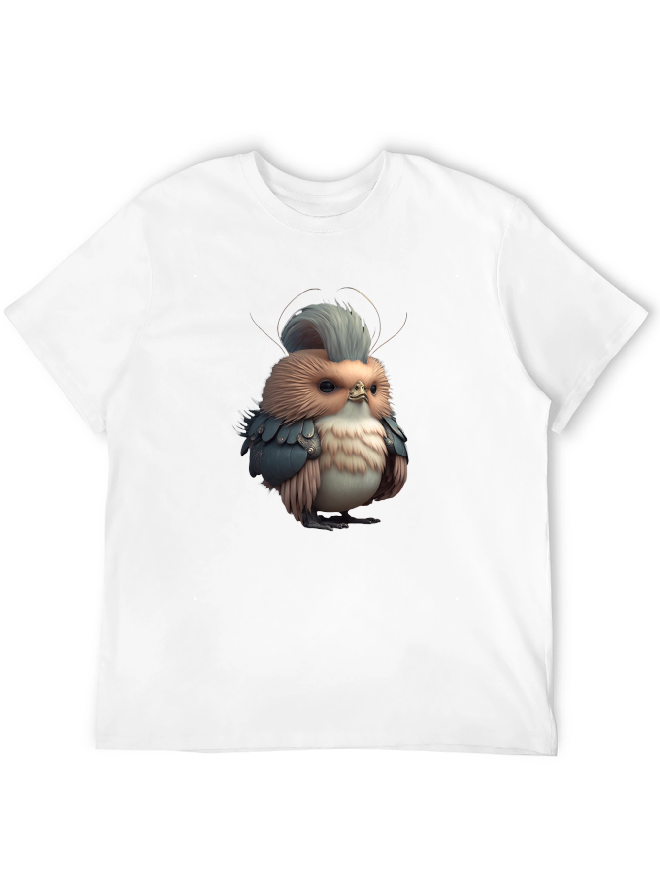 Novelty Bird Graphic Black Tee