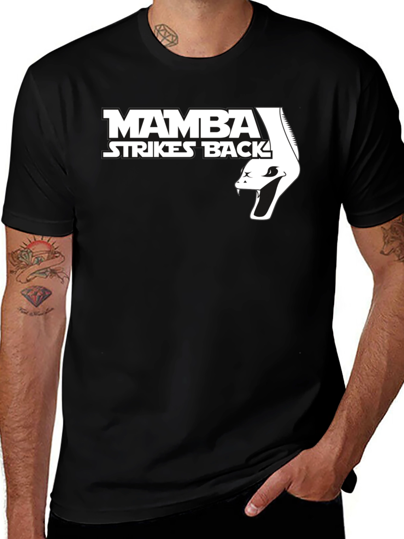 Mamba Strikes Back Black T-Shirt