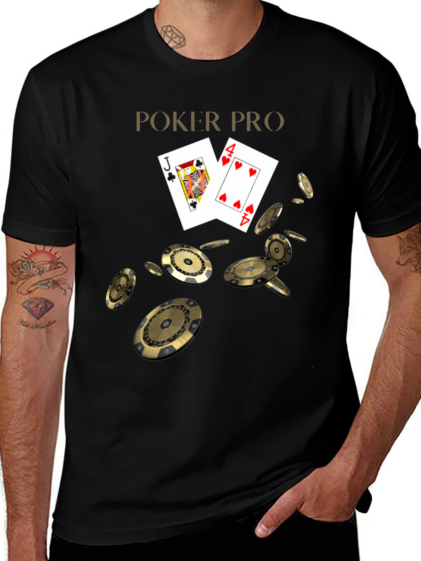 Poker Pro Graphic Tee - Lucky Hand T-Shirt