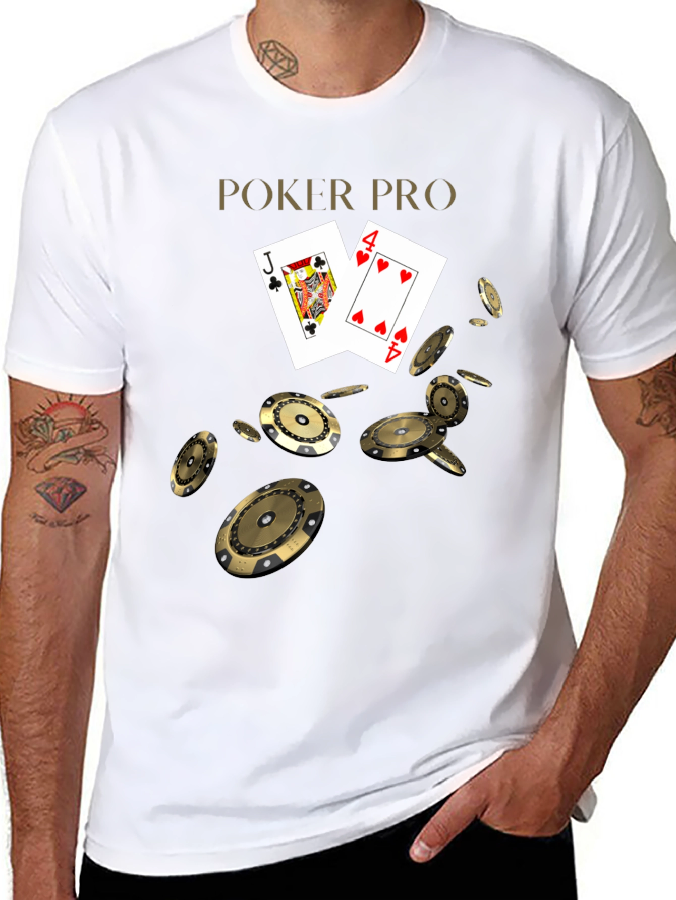 Poker Pro Graphic Tee - Lucky Hand T-Shirt