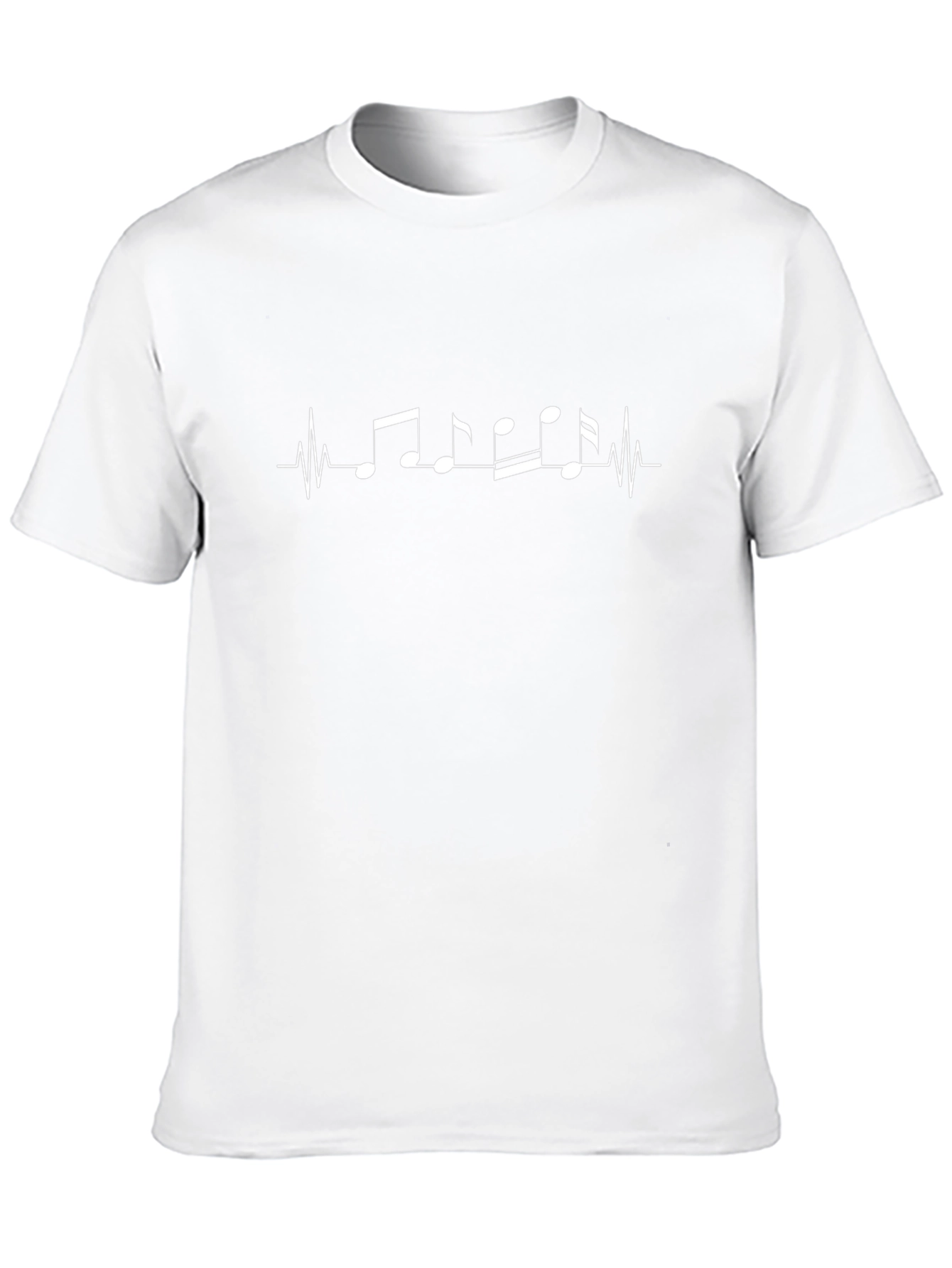 Musical Heartbeat T-Shirt - Black
