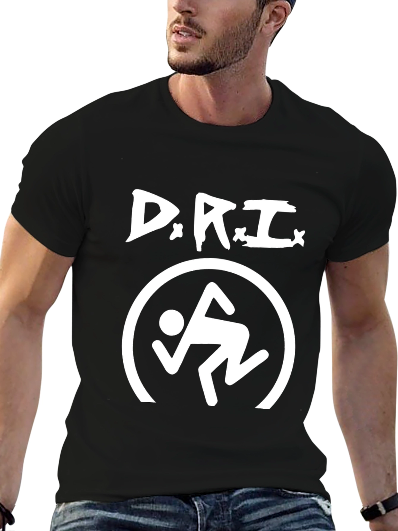 D.R.I. Circle Jerk Black Graphic T-Shirt