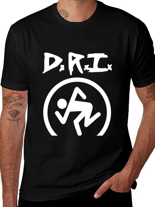 D.R.I. Circle Jerk Black Graphic T-Shirt
