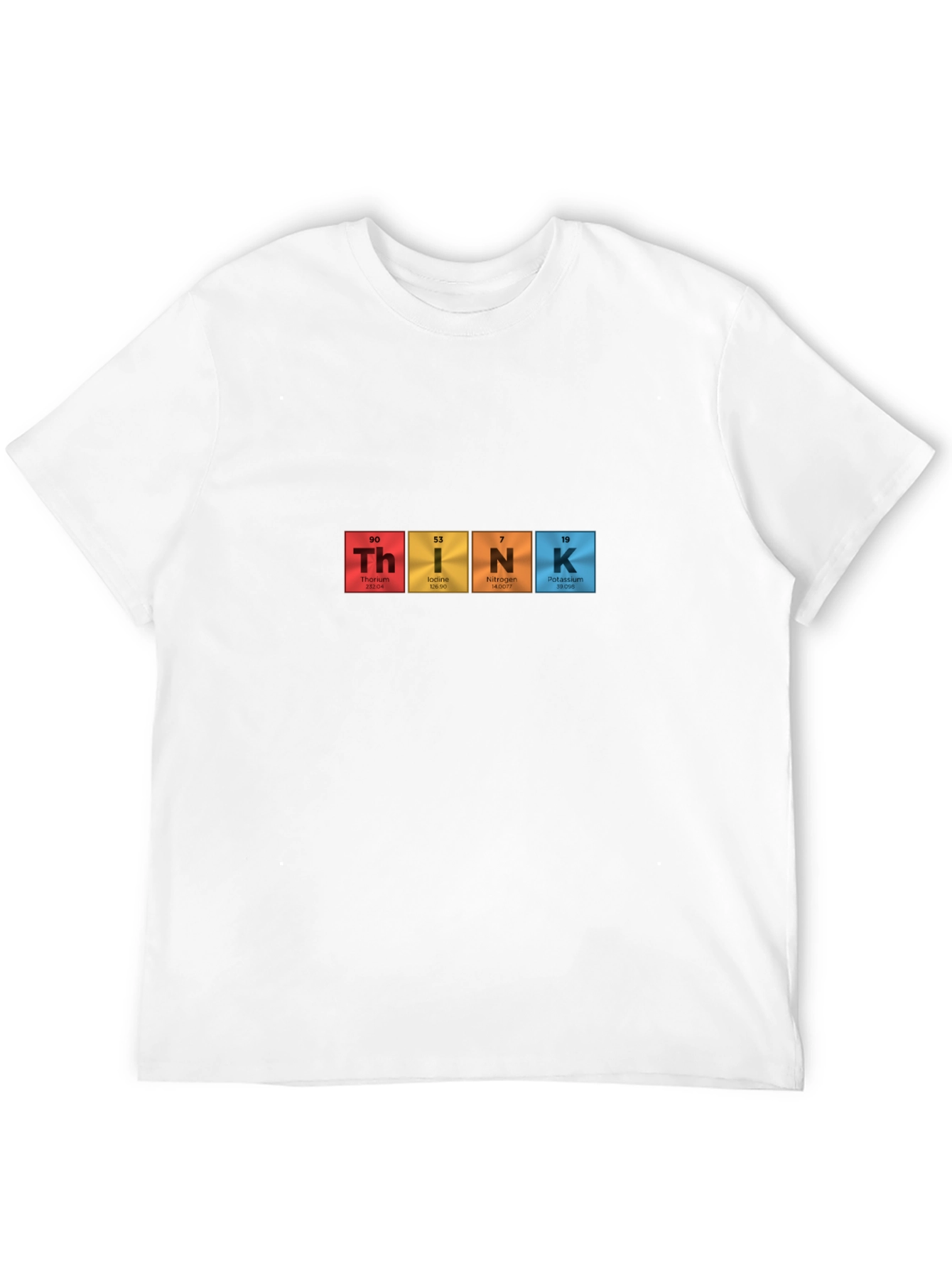 Periodic Table THINK Mens Black T-Shirt