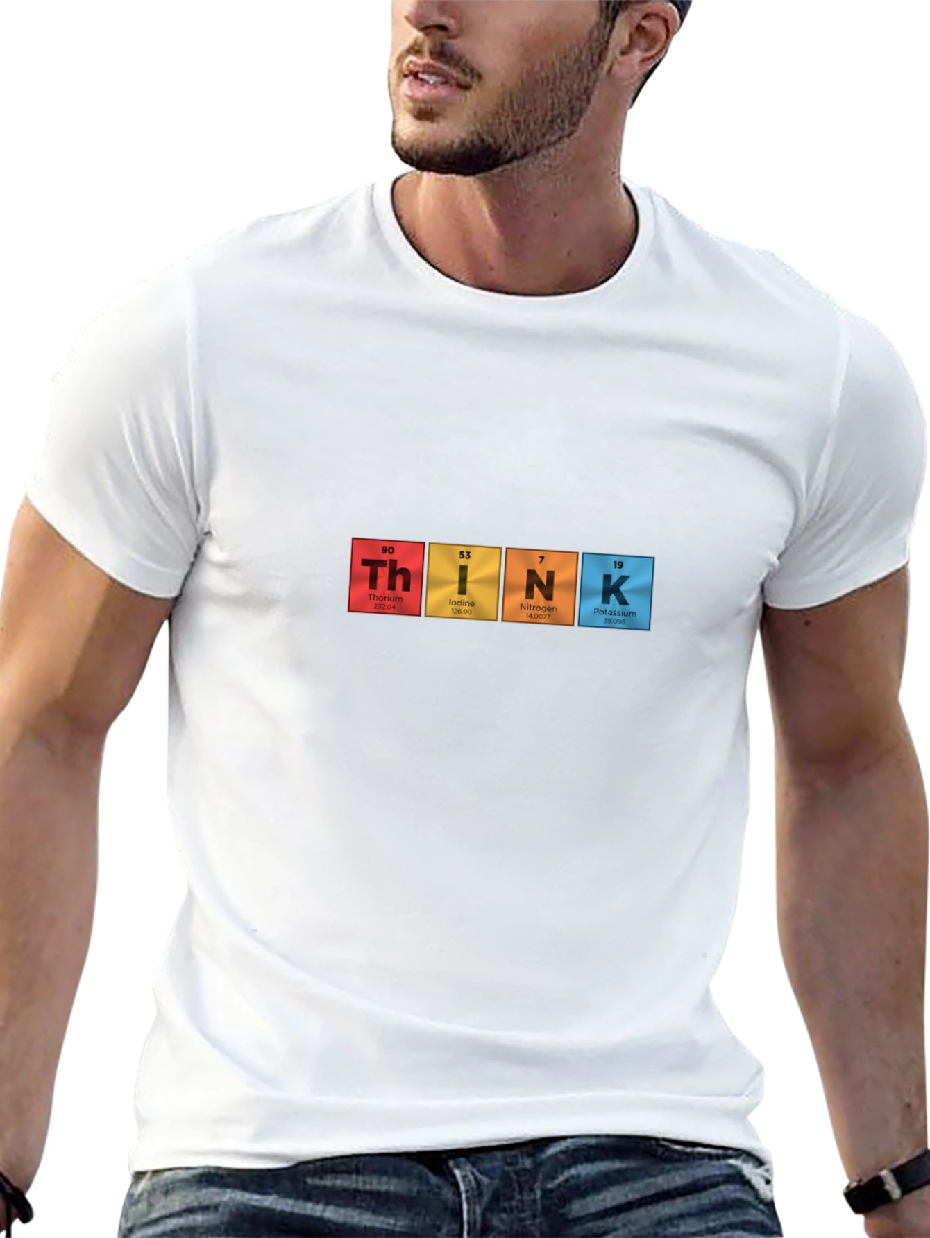 Periodic Table THINK Mens Black T-Shirt